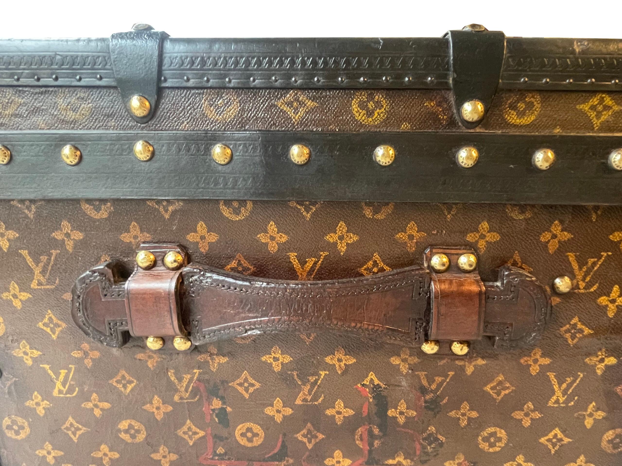 Inizio XX secolo Baule da viaggio originale Louis Vuitton in vendita