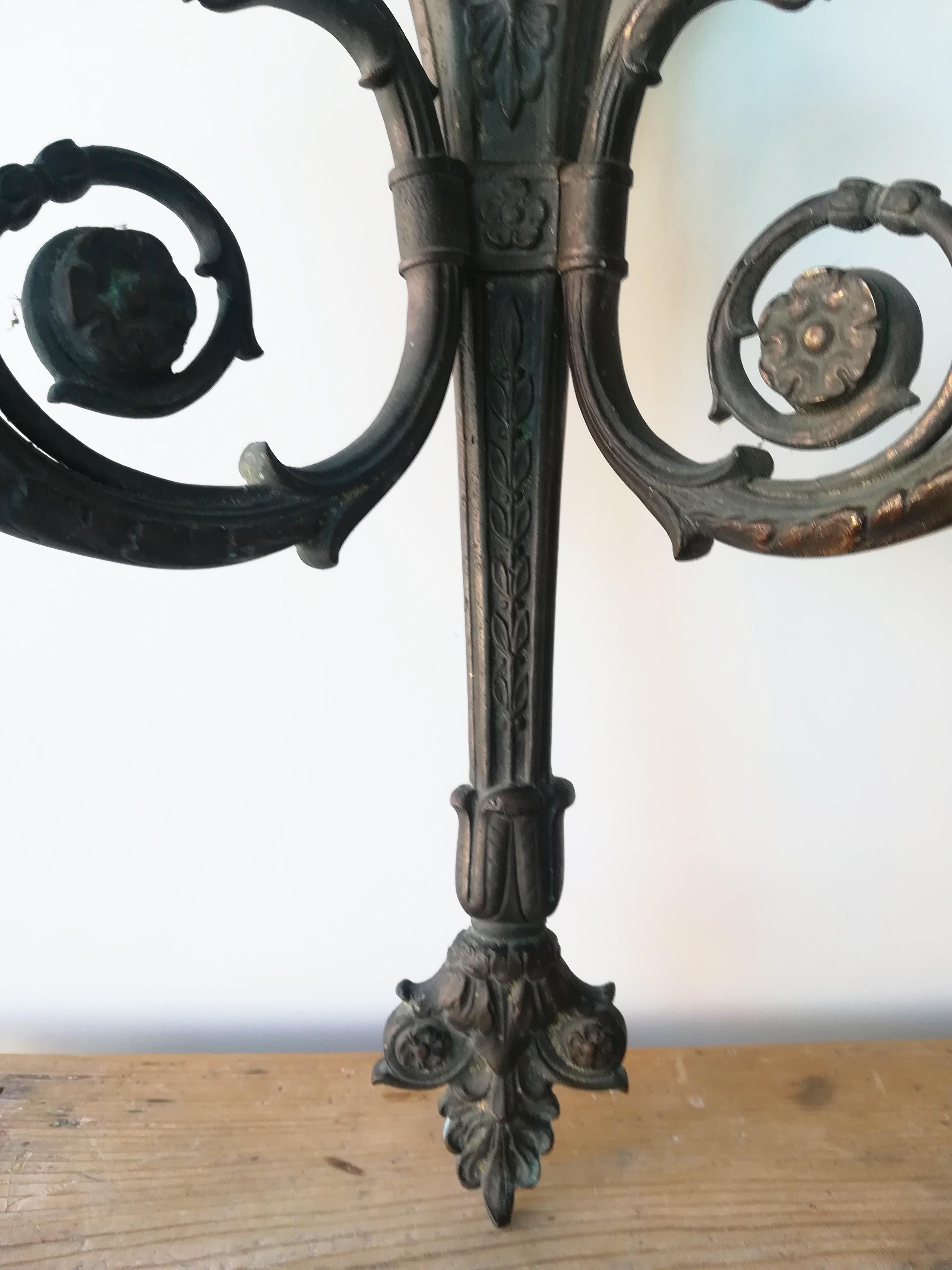 Original Louis XVI /Empire Sconce (with candles) France, Early 18th Century For Sale 9