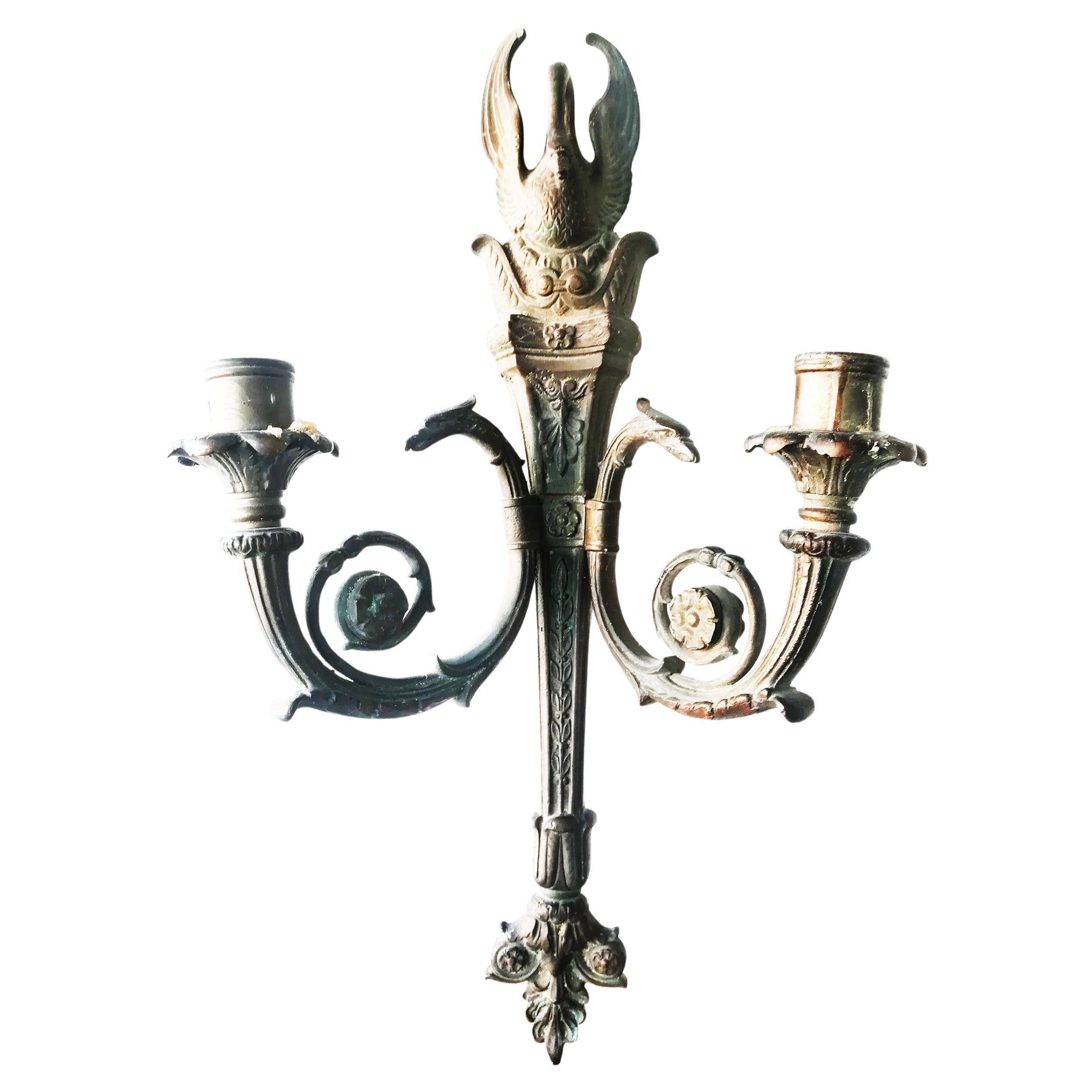 Original Louis XVI /Empire Sconce (with candles) France, Early 18th Century For Sale