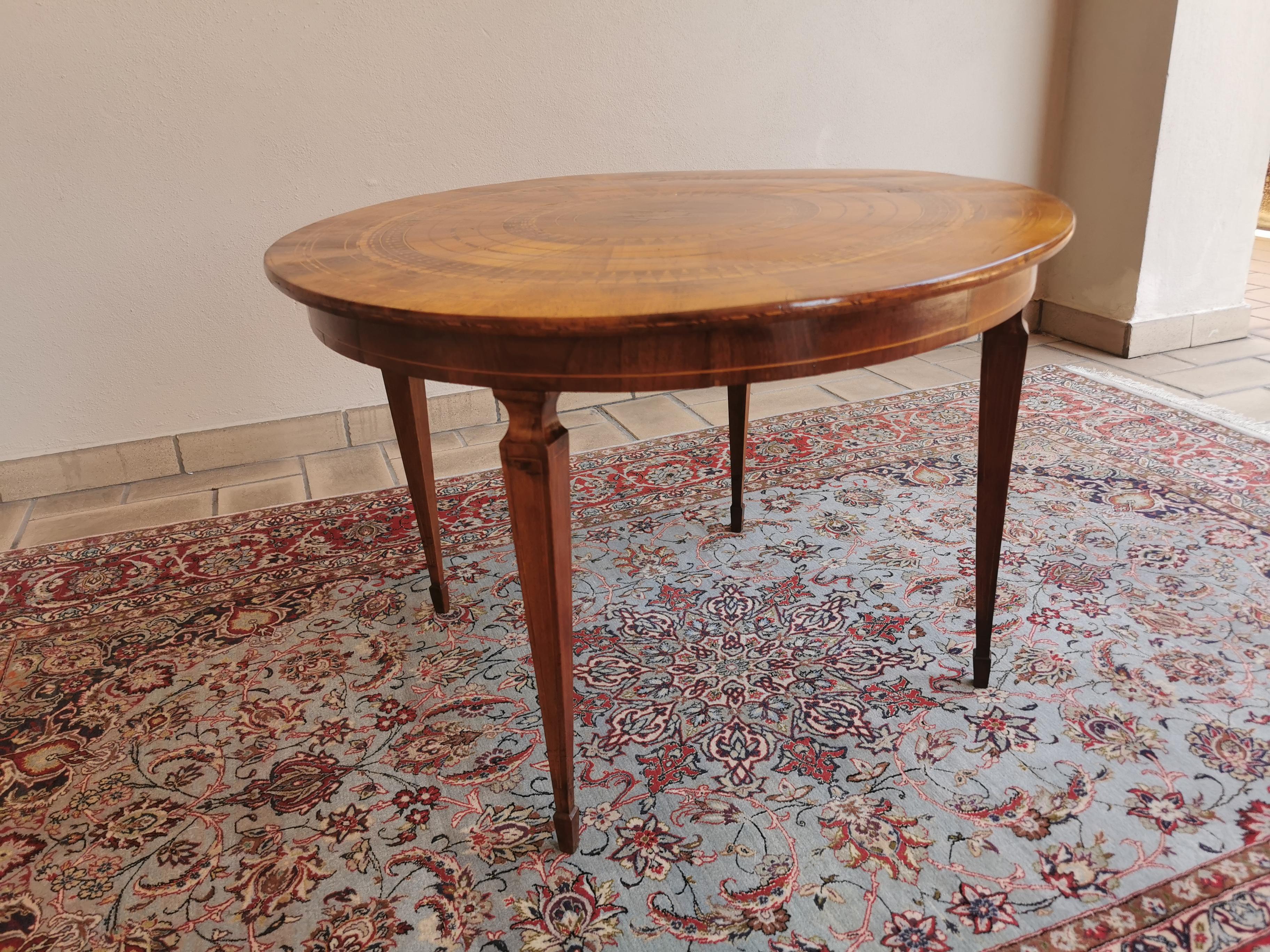 Original Louis XVI Marquetry Center Table circa 1770 France 1