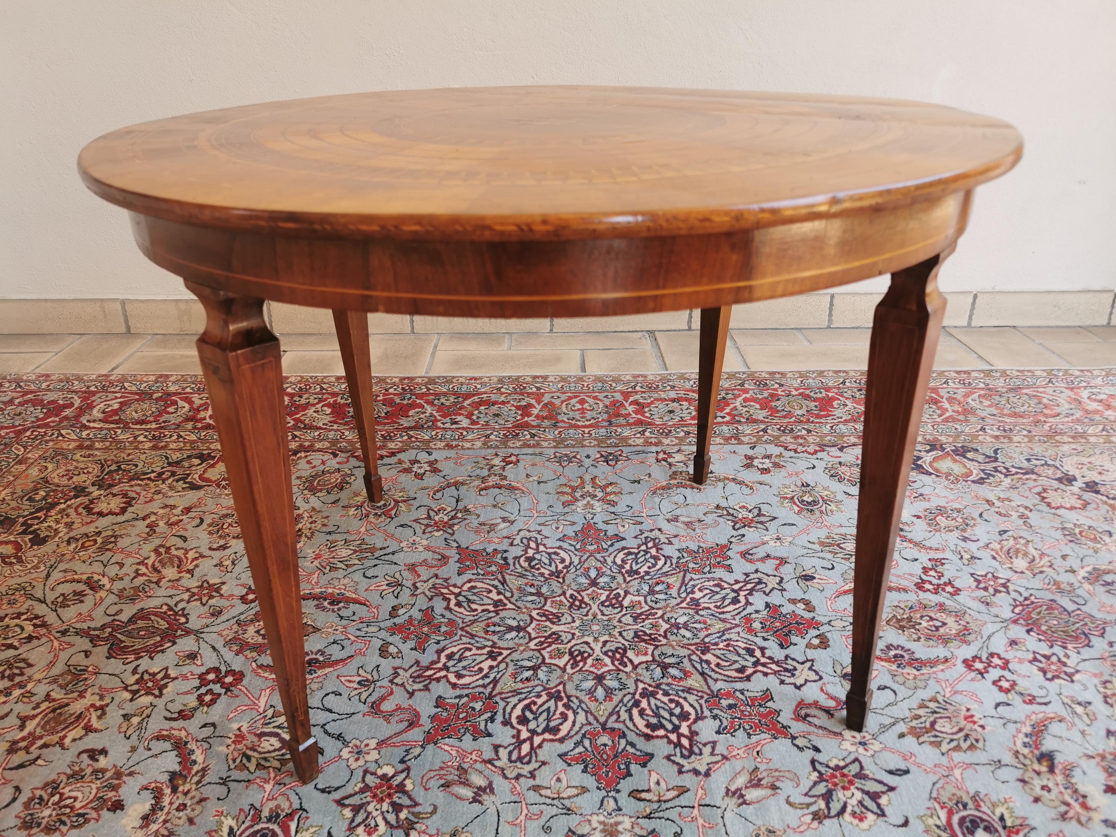 Original Louis XVI Marquetry Center Table circa 1770 France 2