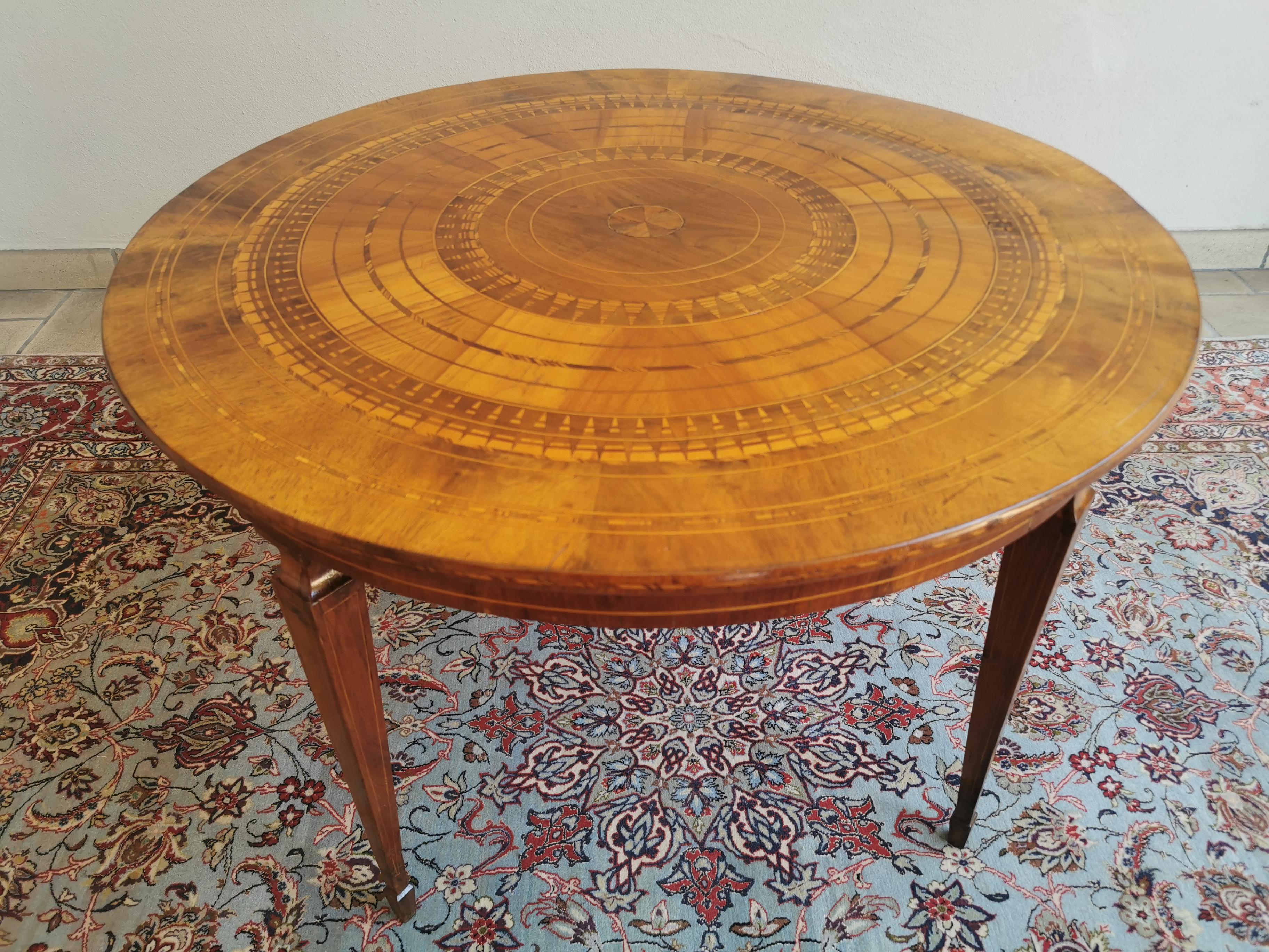 Original Louis XVI Marquetry Center Table circa 1770 France 3