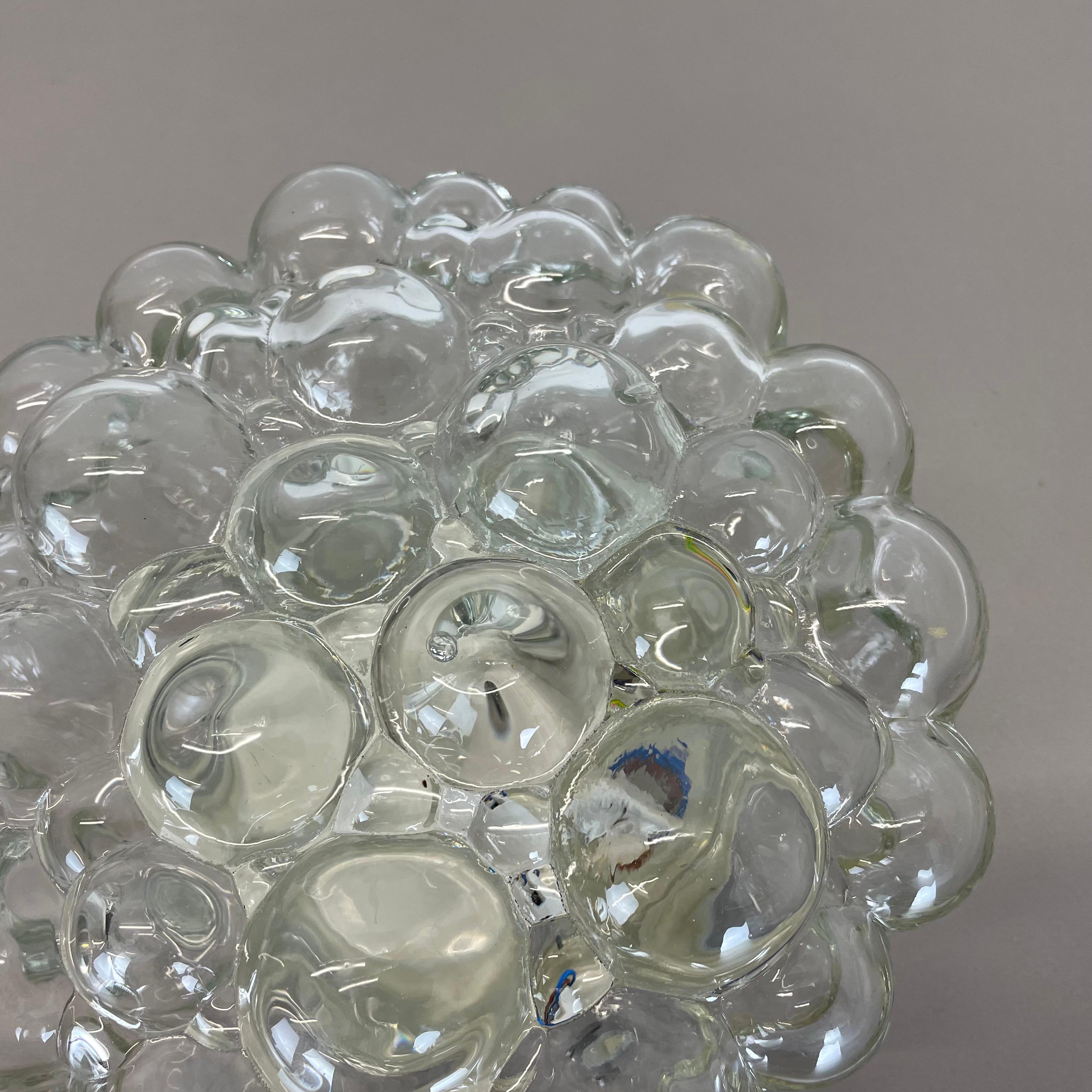 Original LUCID Glass Wall Light Sconces by Helena Tynell Glashütte Limburg, 1960 3