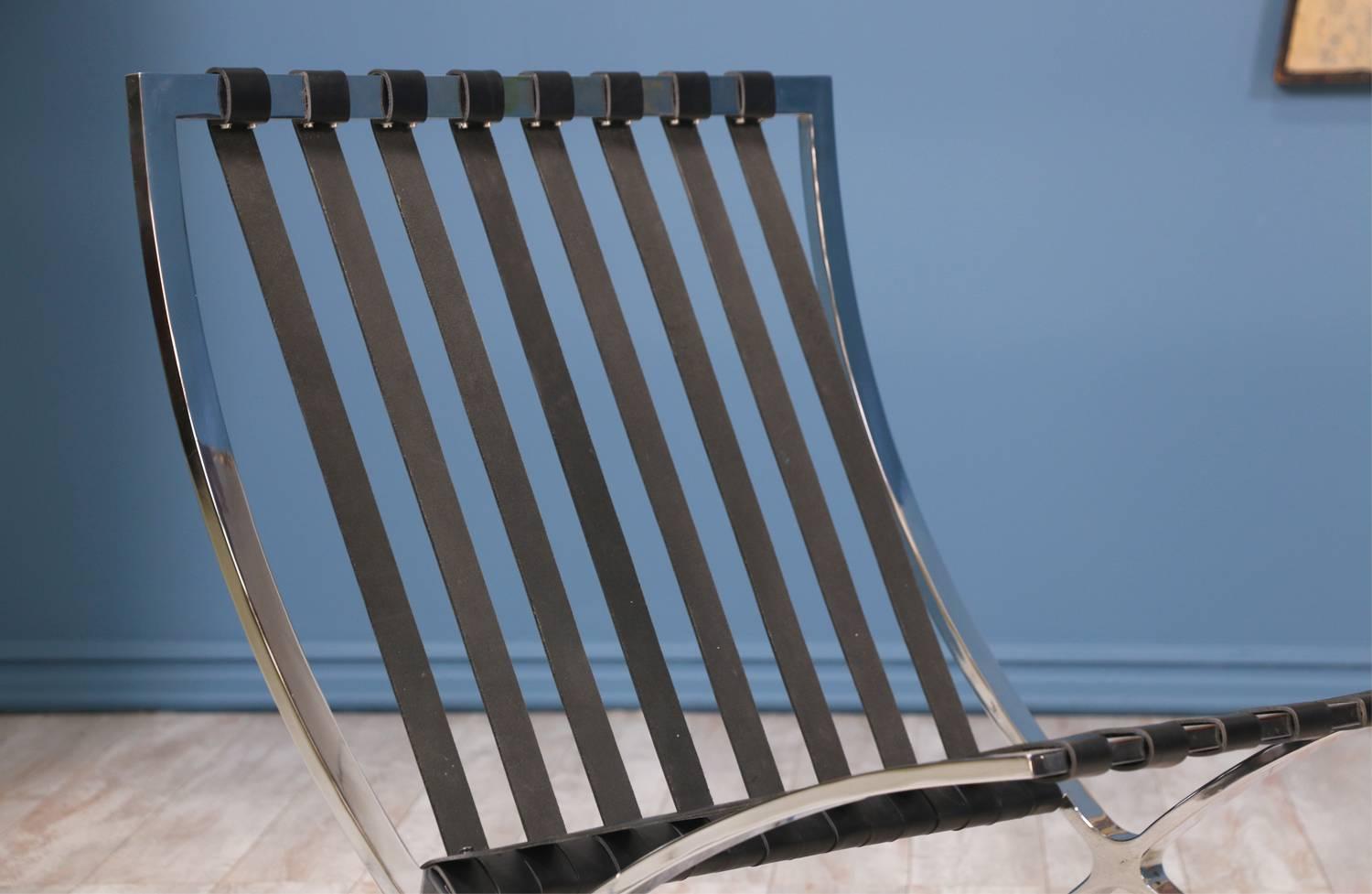 Steel Original Ludwig Mies van der Rohe “Barcelona” Lounge Chairs for Knoll