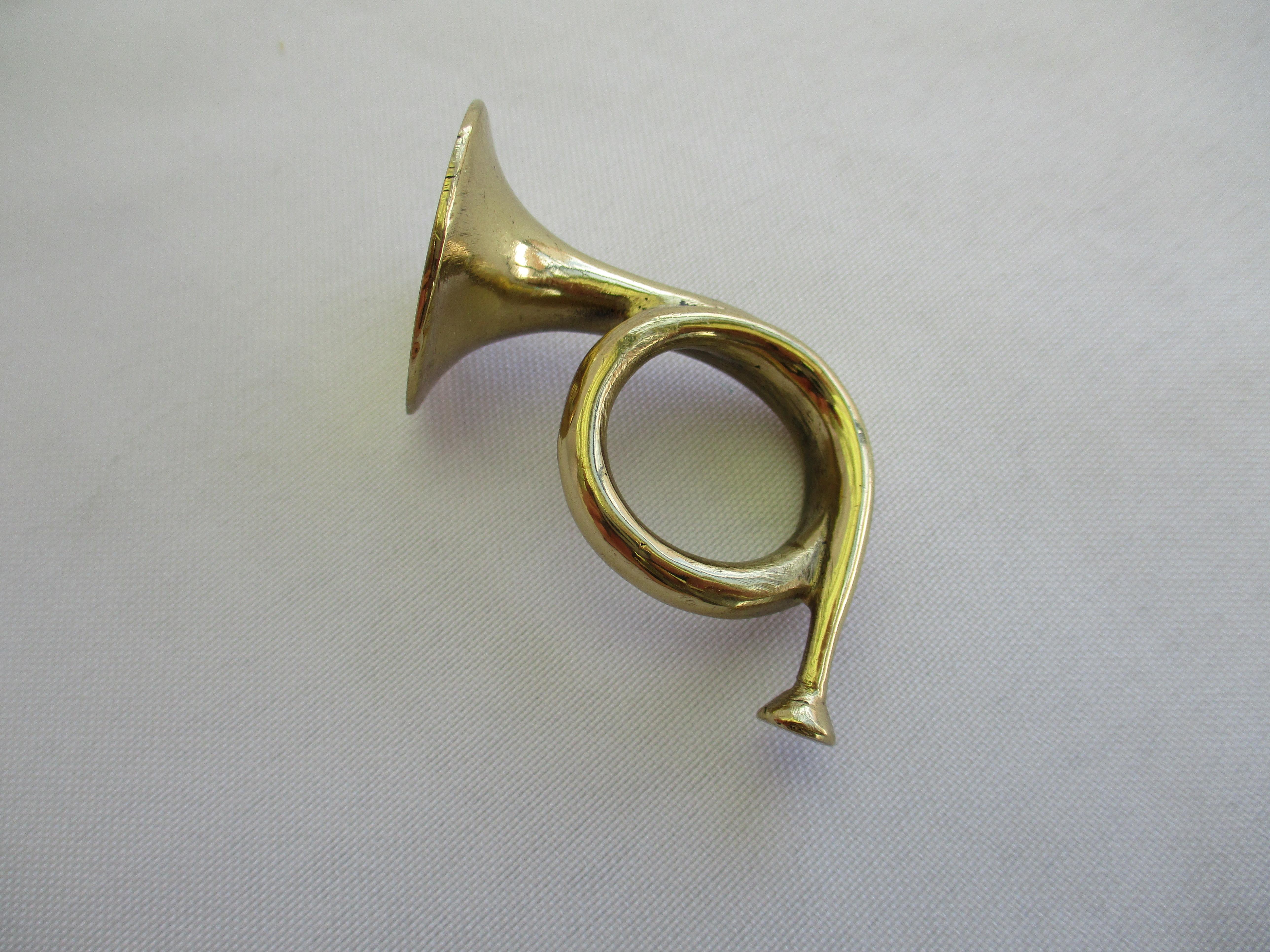 Original Aubock Zigarrenfeuerzeug-Trompete aus Messing, Aubock (Moderne der Mitte des Jahrhunderts) im Angebot