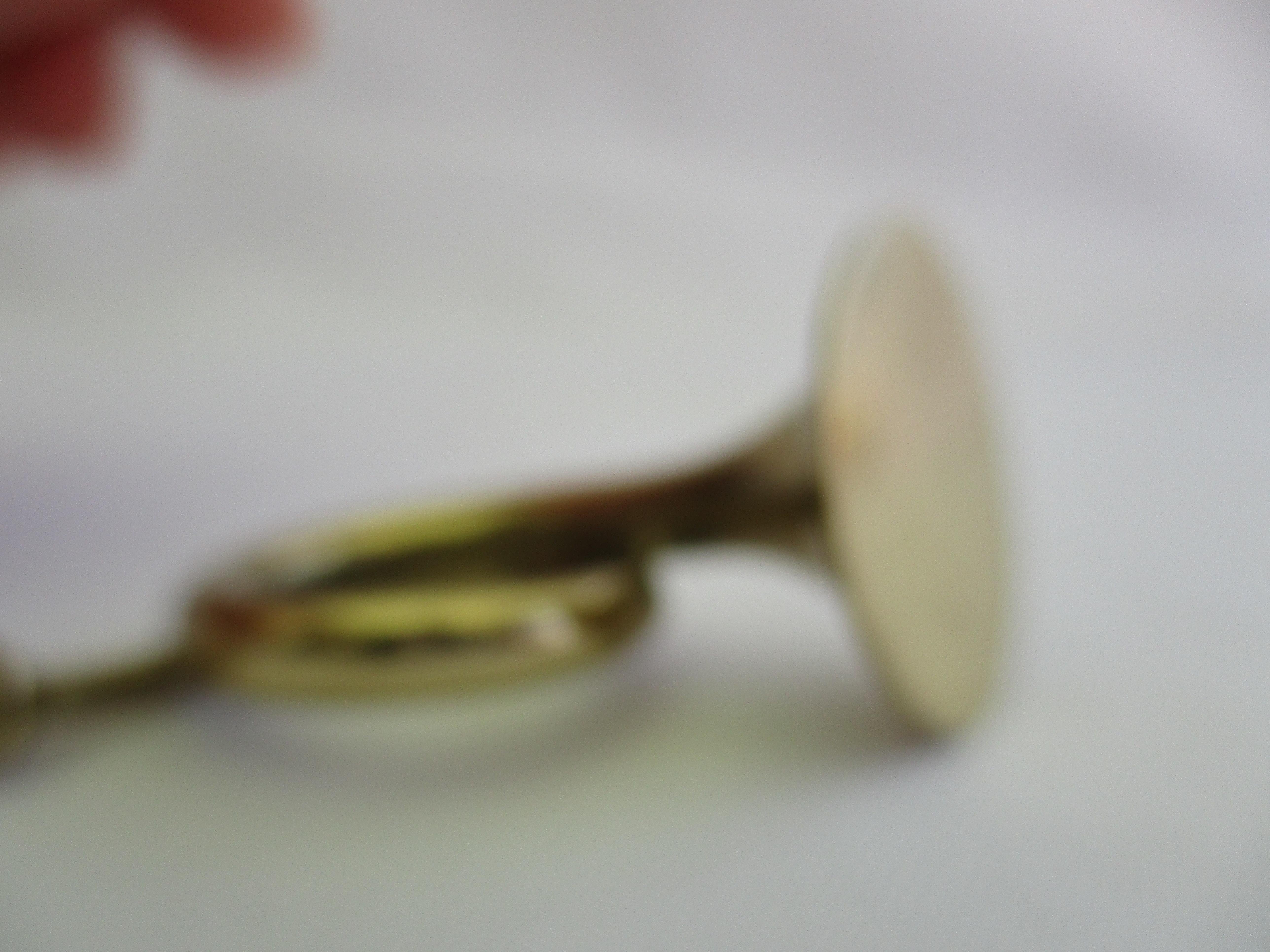 Original Aubock Brass Cigar Extinguisher trumpet In Excellent Condition For Sale In Vienna, AT