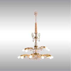 Prächtiger Lobmeyr-Kronleuchter, Mid-Century Modern, 1950-1960