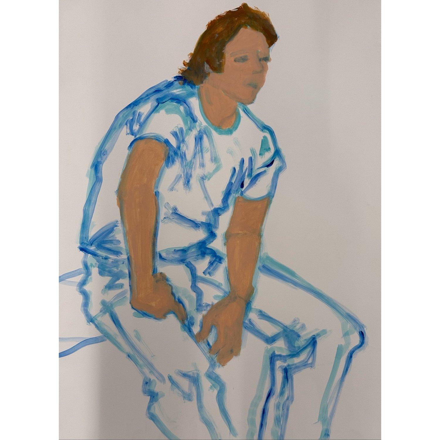 Originalkunstwerk der Künstlerin Jean Olds. Olds' Arbeiten kombinieren oft kräftige Farben und ausdrucksstarke Pinselstriche, um ein Gefühl von Bewegung und Energie zu vermitteln. Ihre Werke wurden weltweit in Galerien und Museen wie dem