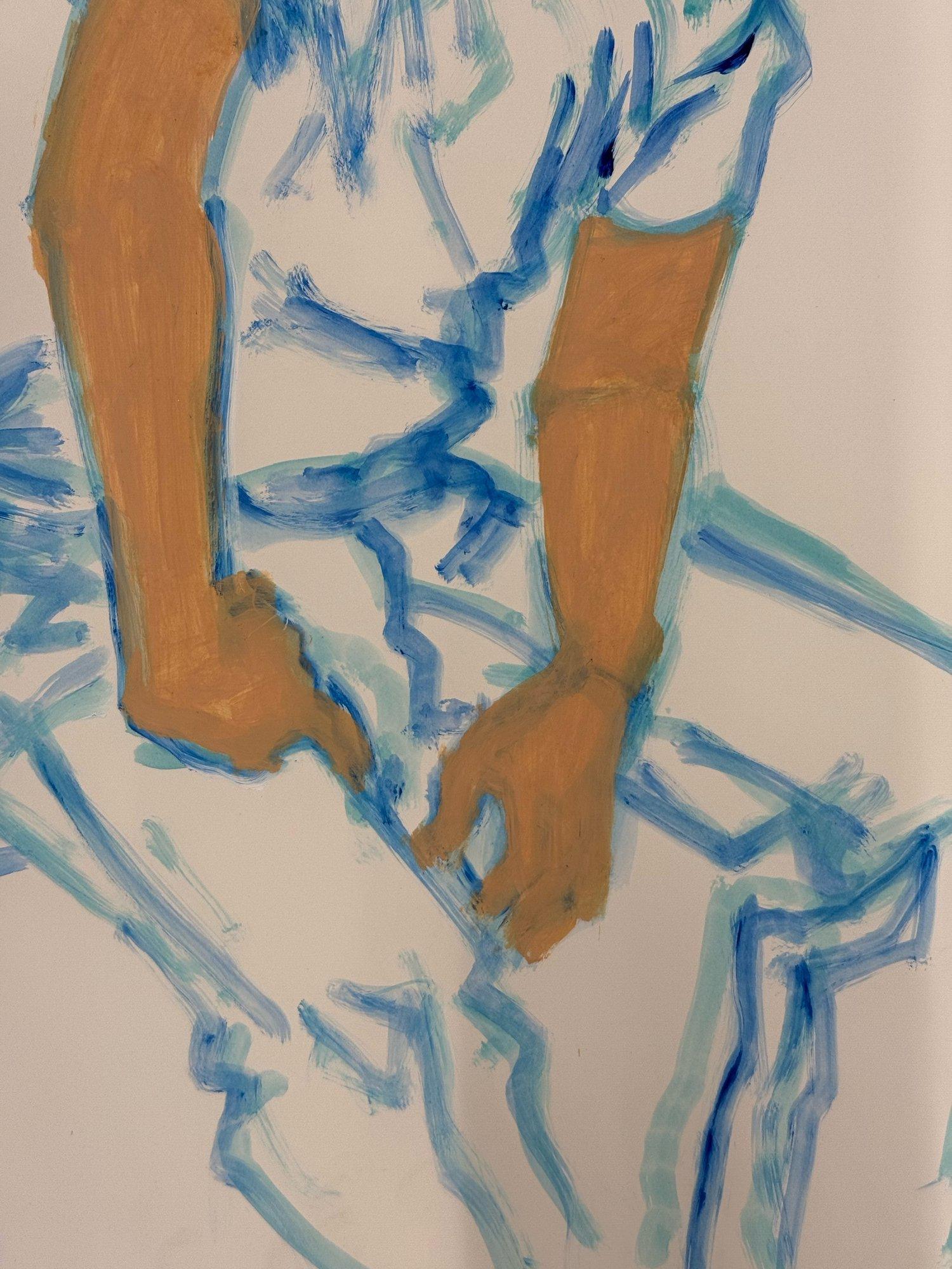 Original männliches Porträt-Kunstwerk (amerikanisch) im Angebot