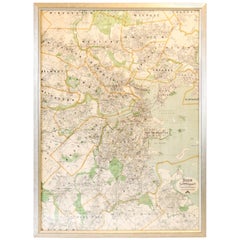 Antique Original Map of Boston