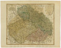 Original Map of the Kingdom of Bohemia, with Silesia, Moravia and Lusatia, 1804