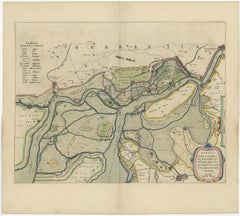Original Map of the Military Situation After the Dutch Blockade of Antwerp, 1648