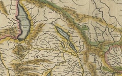 Original Map of the Rhine River in the Holy Roman Empire by Janssonius, c.1645