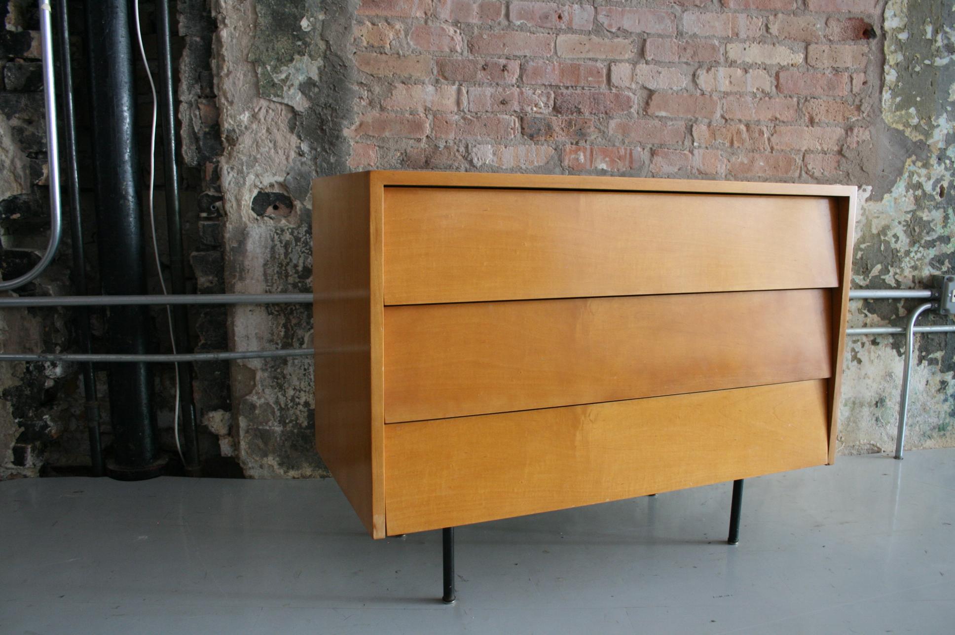 American Original Maple Louvered Dresser by Florence Knoll for Knoll