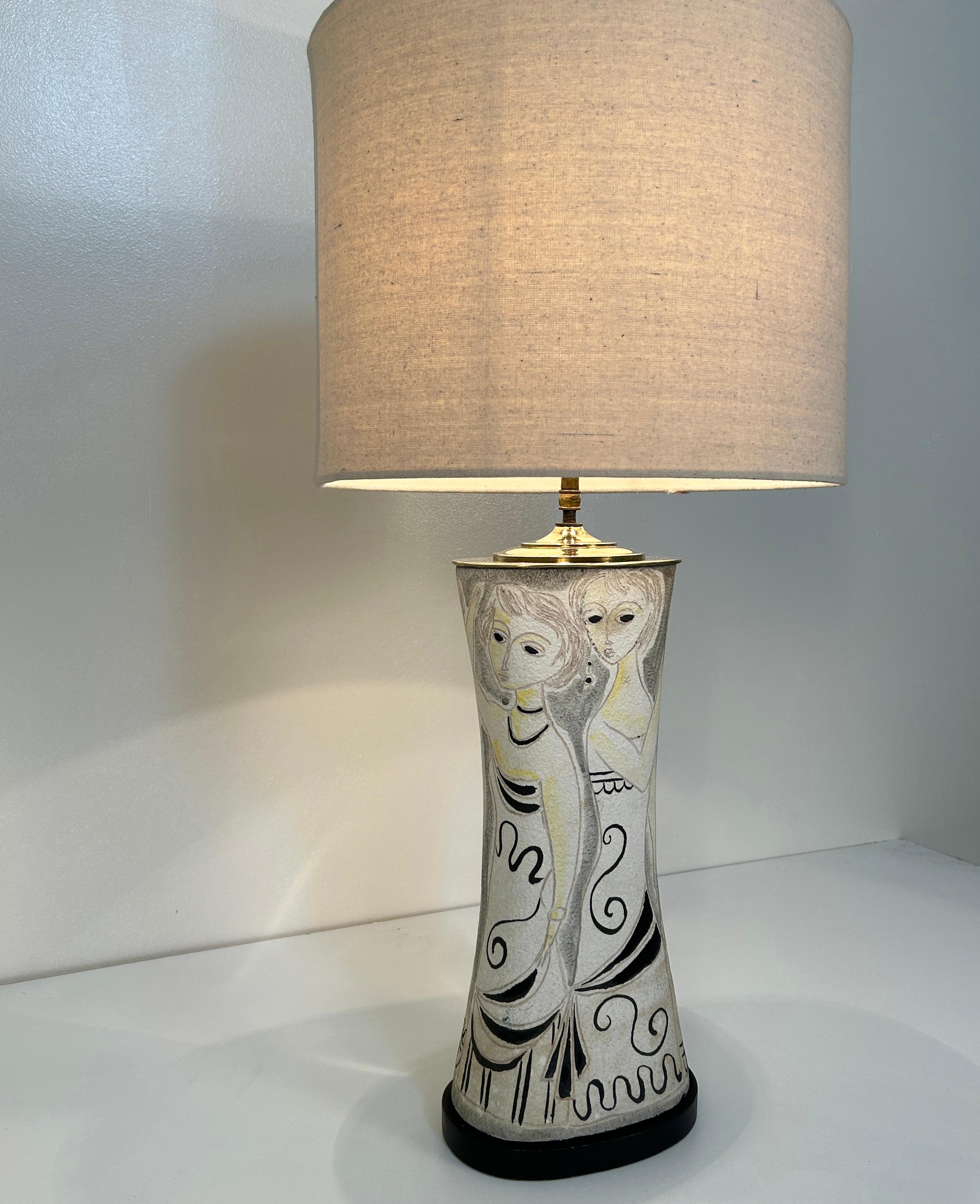 Italian Original Marcello Fantoni Studio Table Lamp For Sale