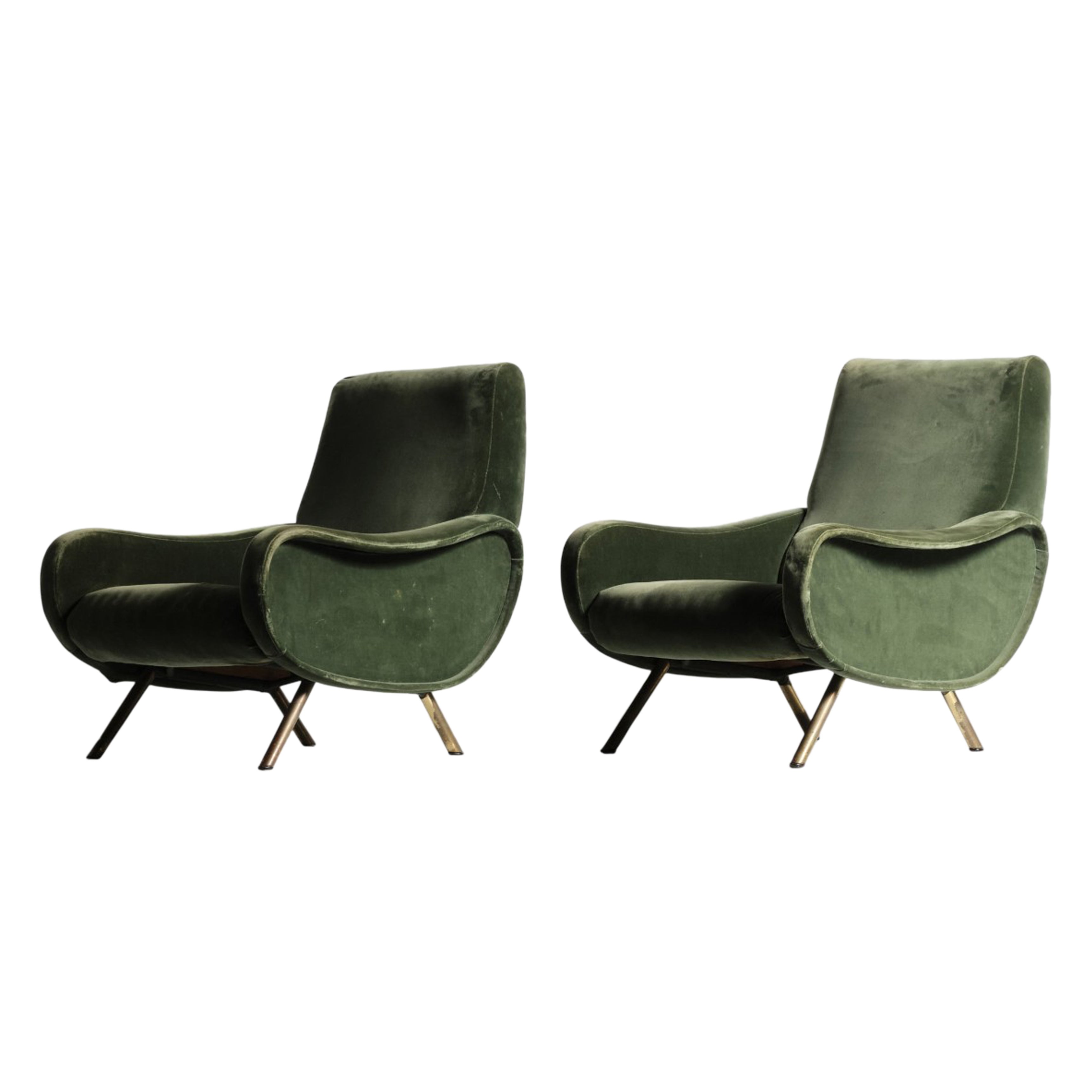 Chaises originales de Marco Zanuso, Italie, années 1960, à retapisser