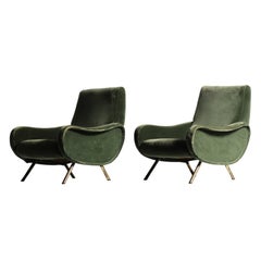 Original Marco Zanuso Lady Chairs, Italy, 1960s, For Reupholstery
