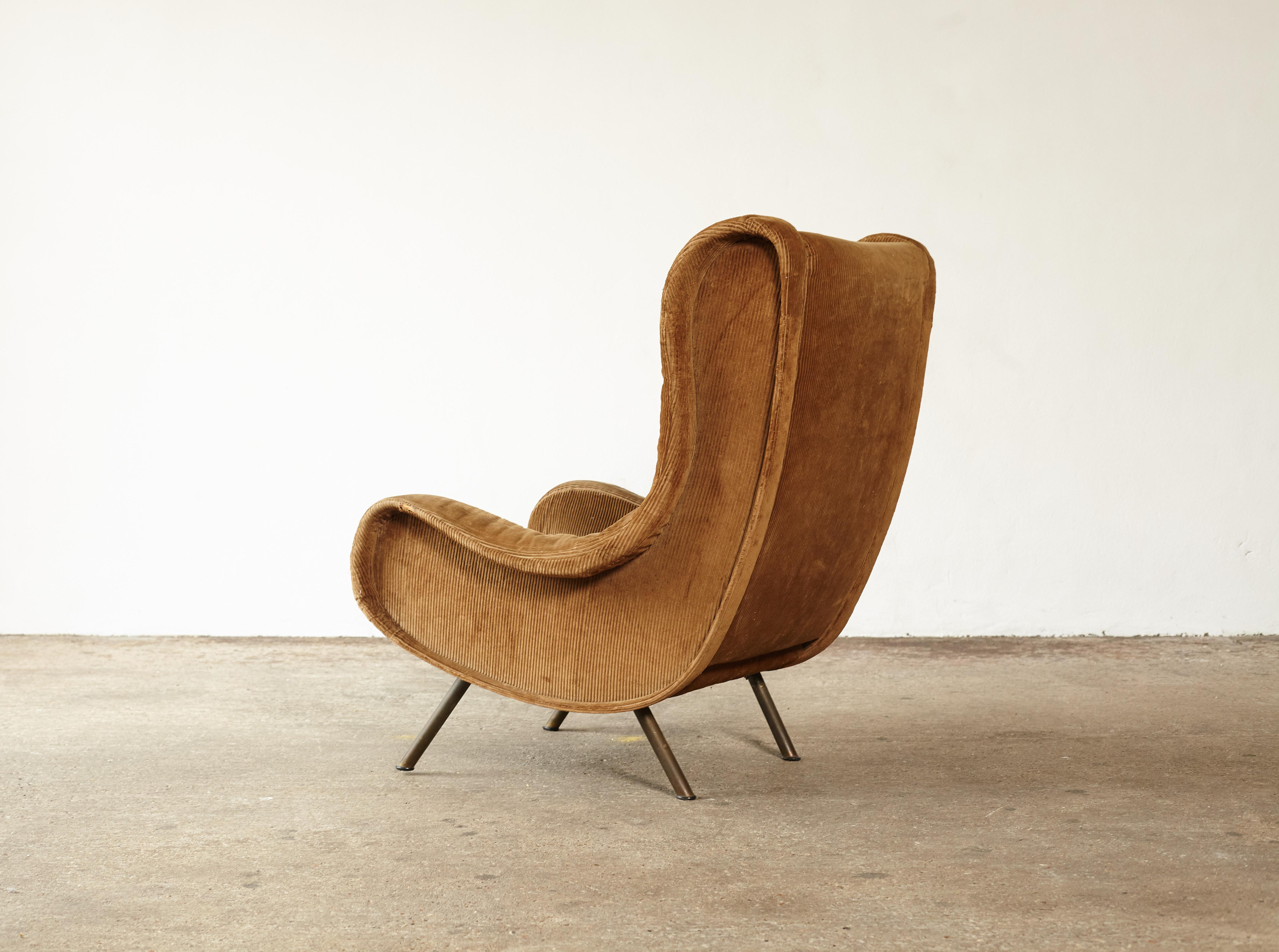 Original Marco Zanuso Senior Chair for Re-Upholstery, Arflex, Italy, 1960s In Good Condition In LEWES, GB