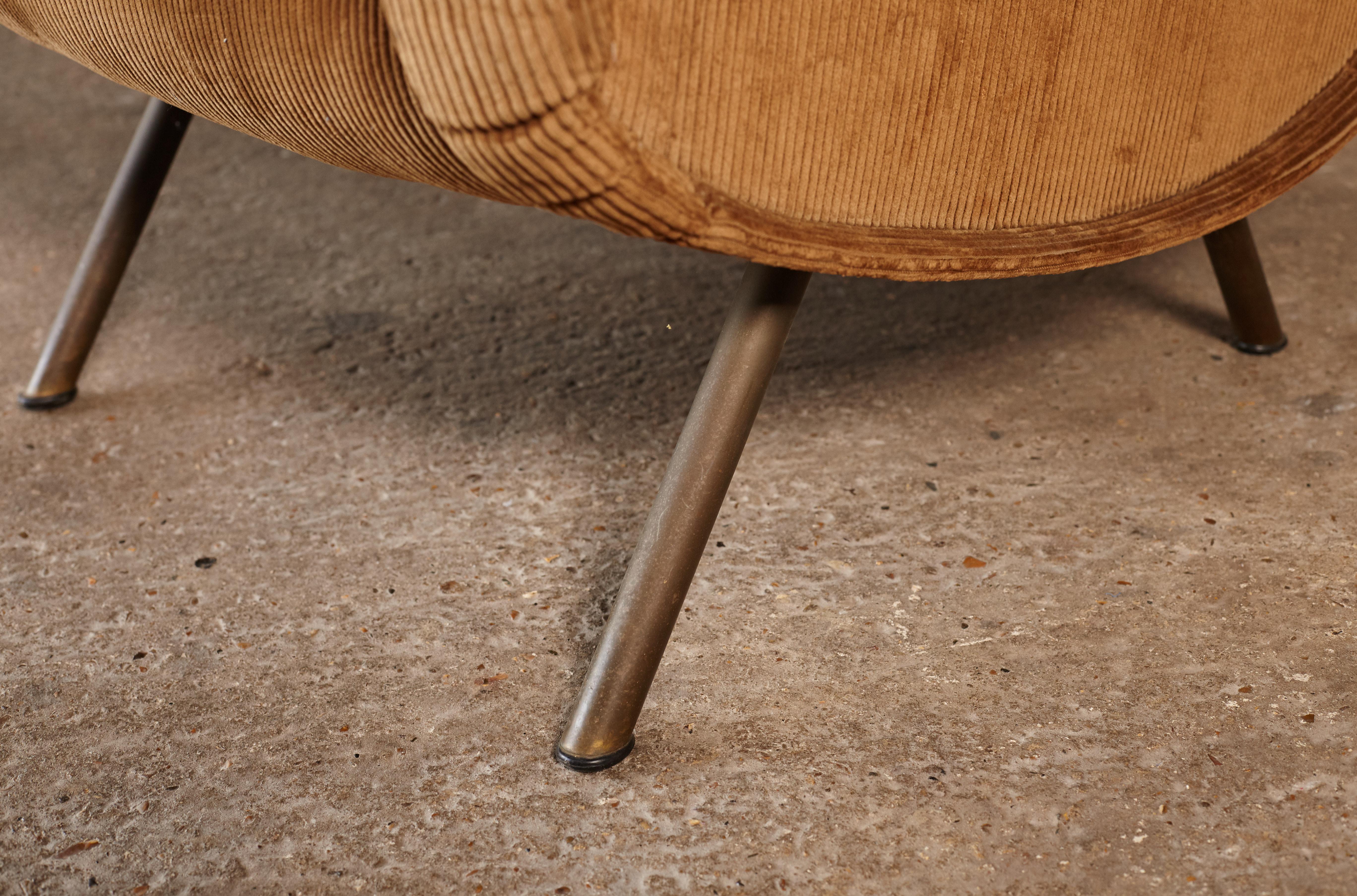 20th Century Original Marco Zanuso Senior Chair for Re-Upholstery, Arflex, Italy, 1960s