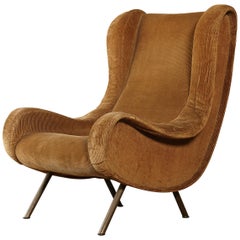 Original Marco Zanuso Senior Chair for Re-Upholstery, Arflex, Italy, 1960s