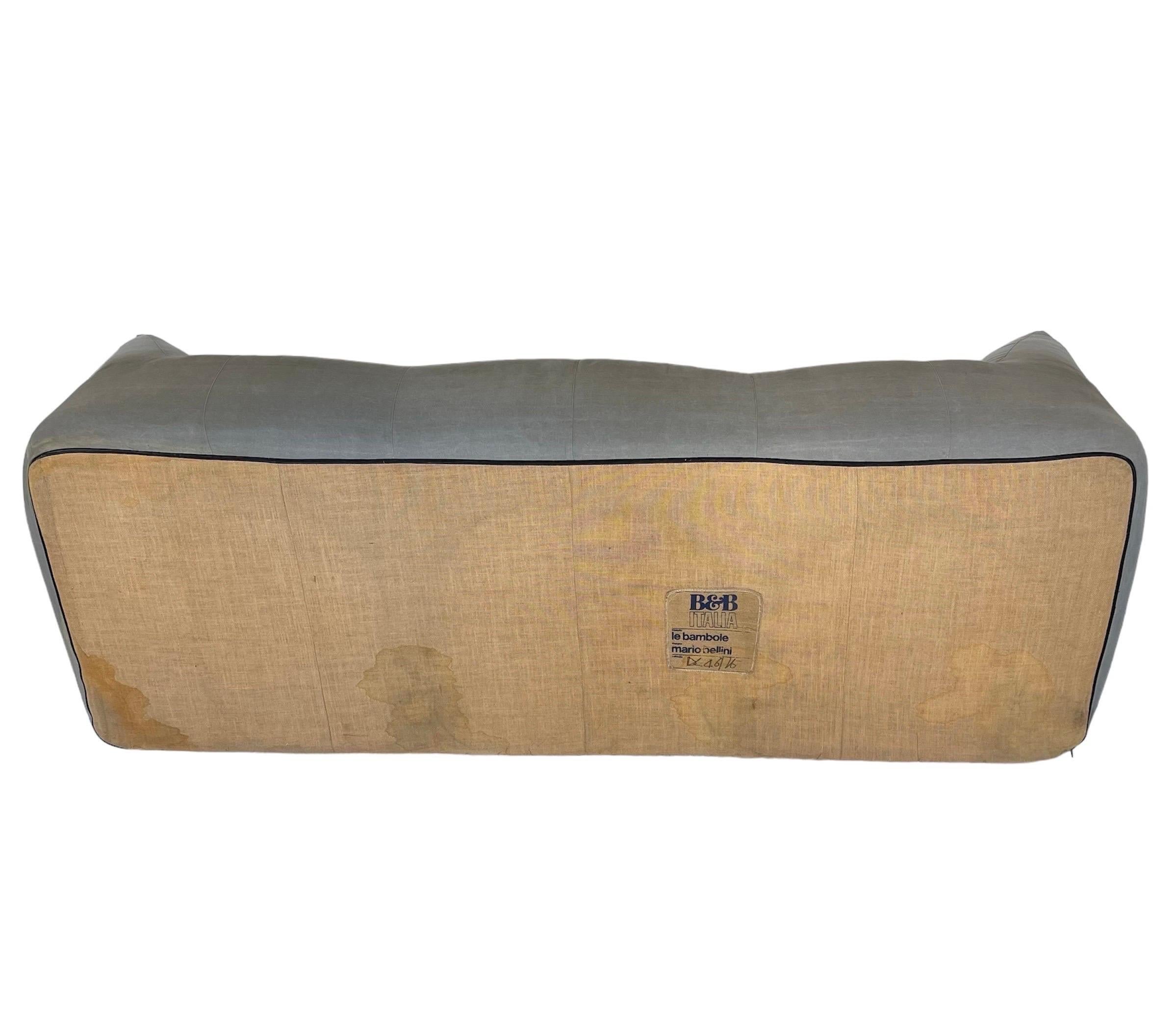 Mario Bellini Le Bambole Three Seater Sofa for B&B Italia, Italy 9