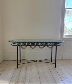 Original Mario Villa Iron Glass Console Table