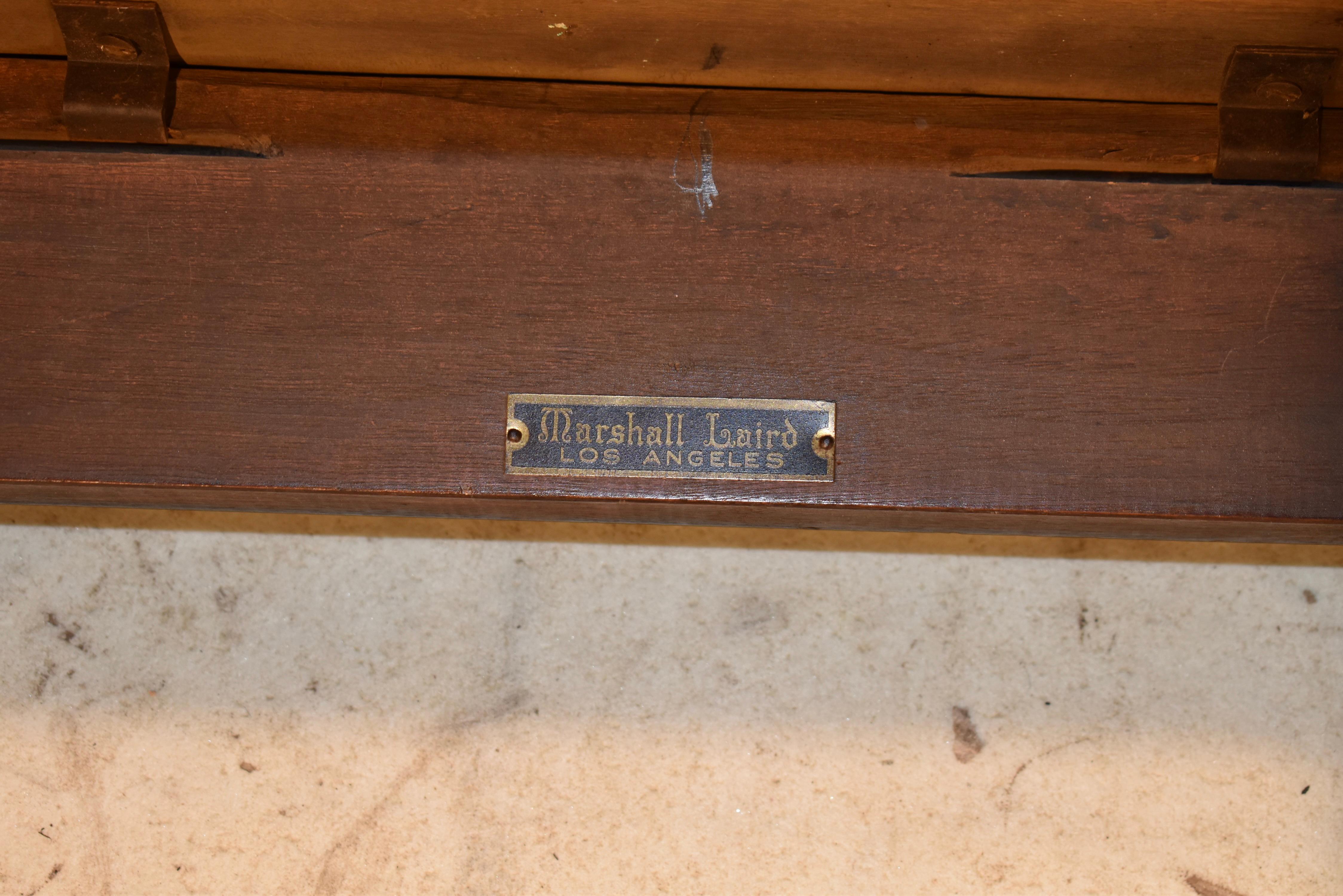 Banc original en Oak Hand Made de Marshall Laird, Circa 1920's en vente 3