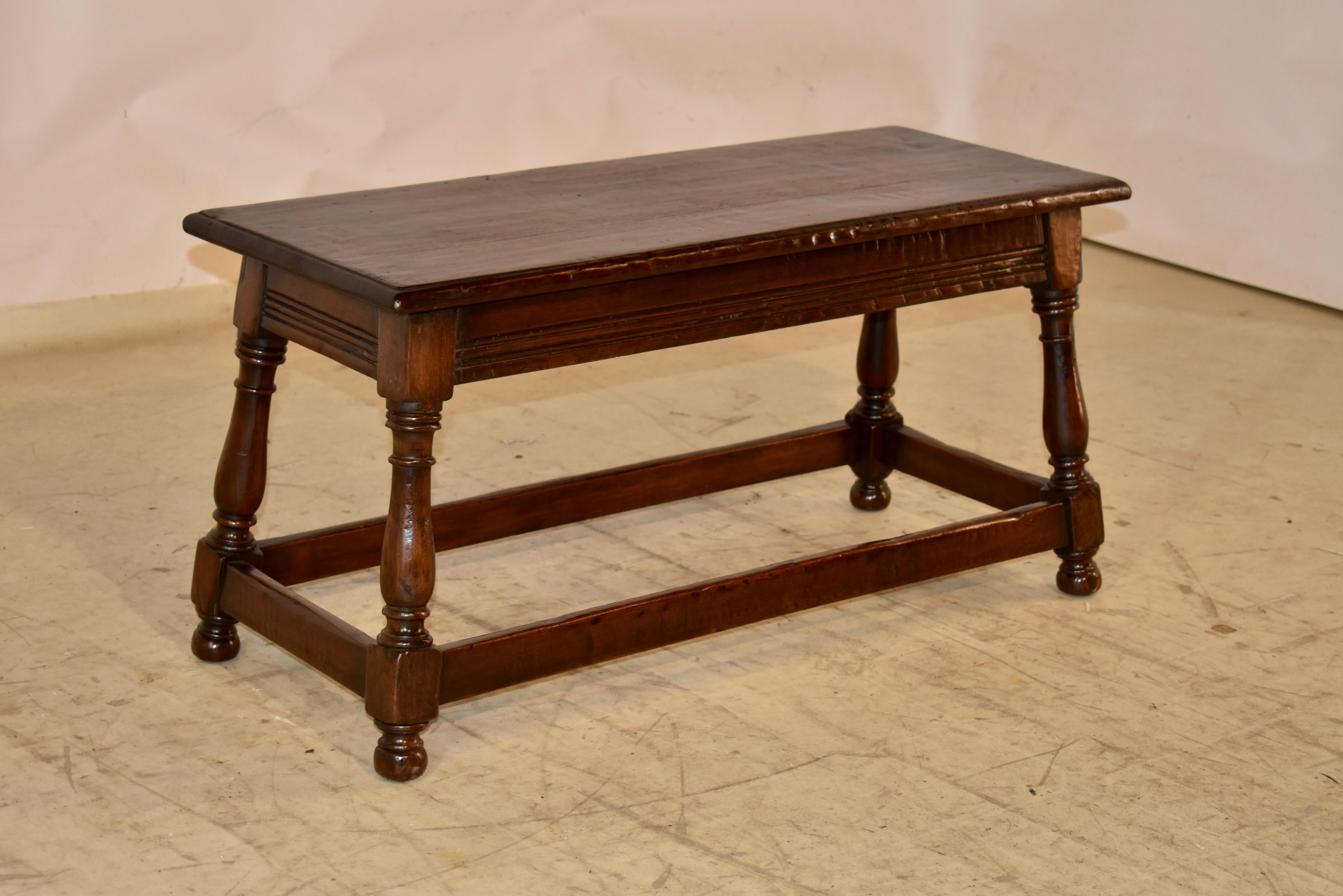 Américain Banc original en Oak Hand Made de Marshall Laird, Circa 1920's en vente