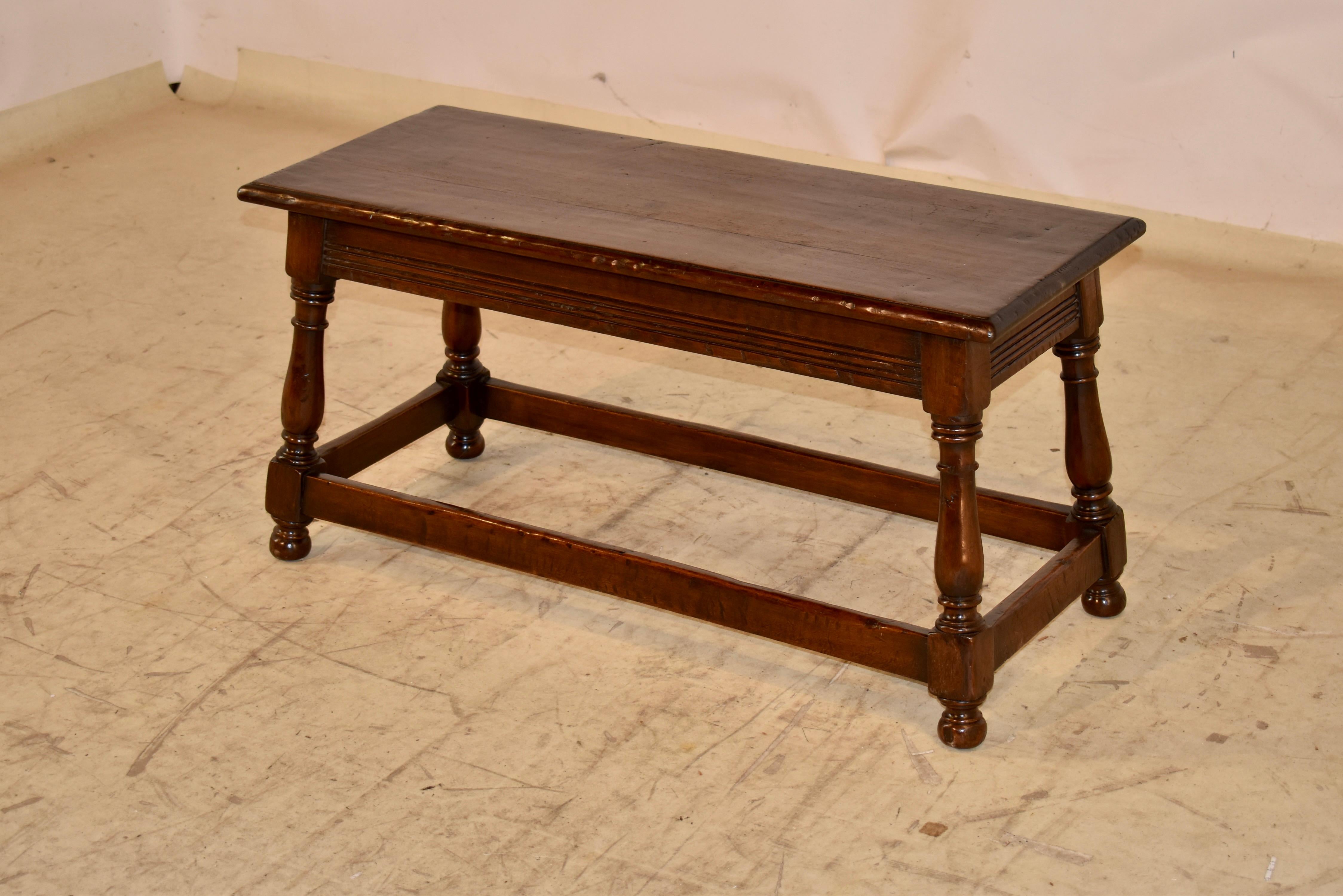 Tourné Banc original en Oak Hand Made de Marshall Laird, Circa 1920's en vente