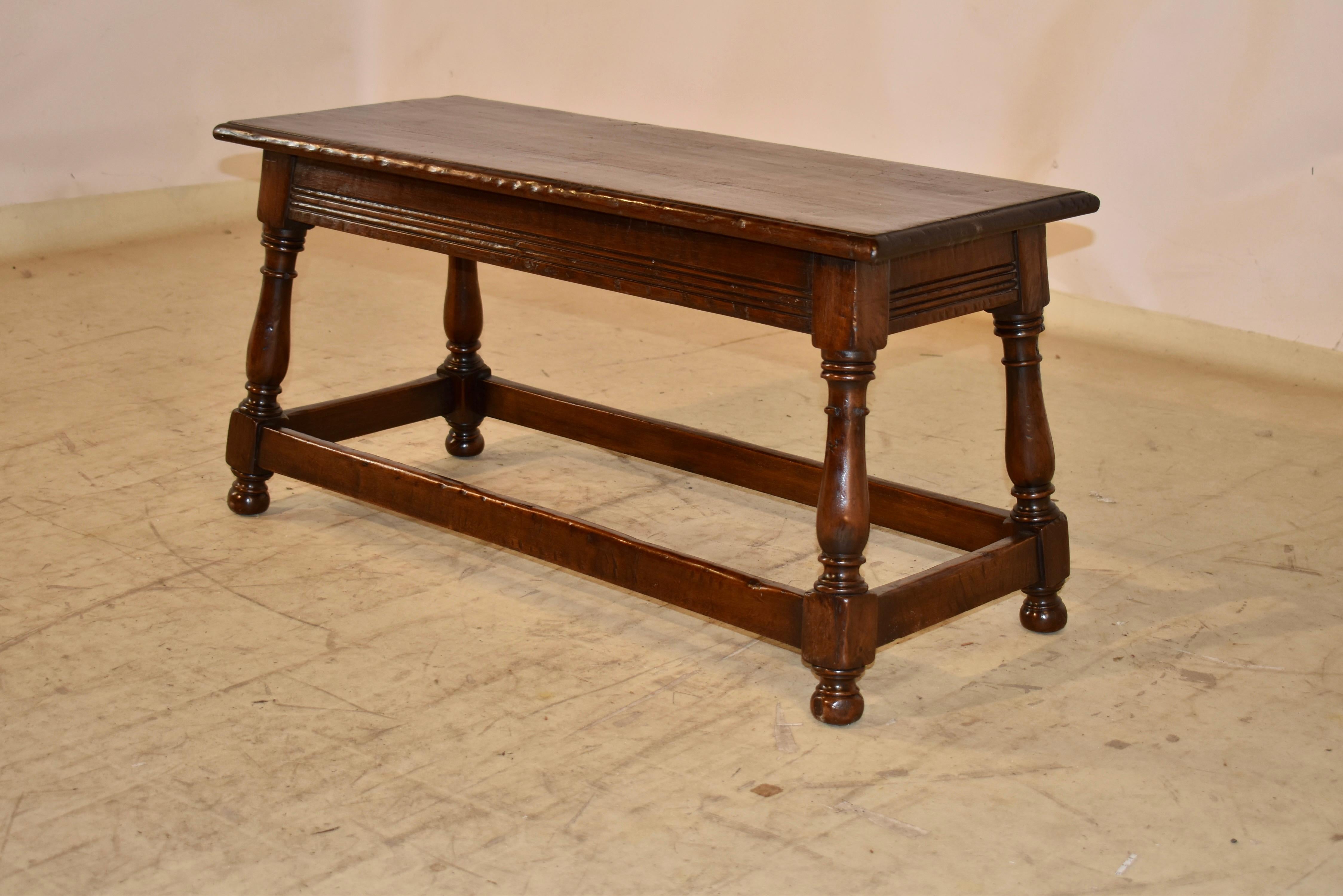 Début du 20ème siècle Banc original en Oak Hand Made de Marshall Laird, Circa 1920's en vente