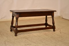 Banc original en Oak Hand Made de Marshall Laird, Circa 1920's