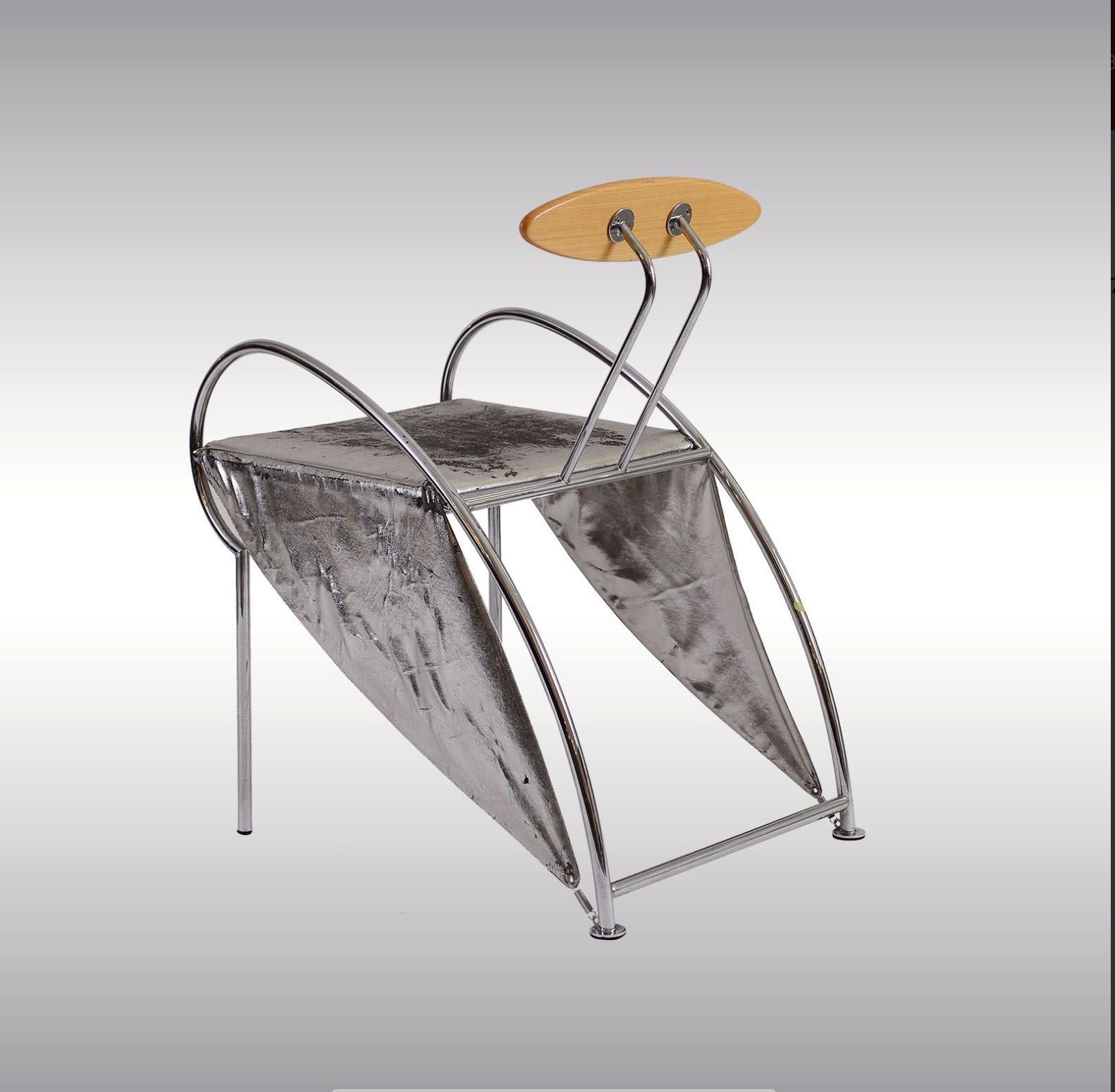Moderne Fauteuil de design italien original Massimo Iosa Ghini 1987 Velox, 20ème siècle en vente