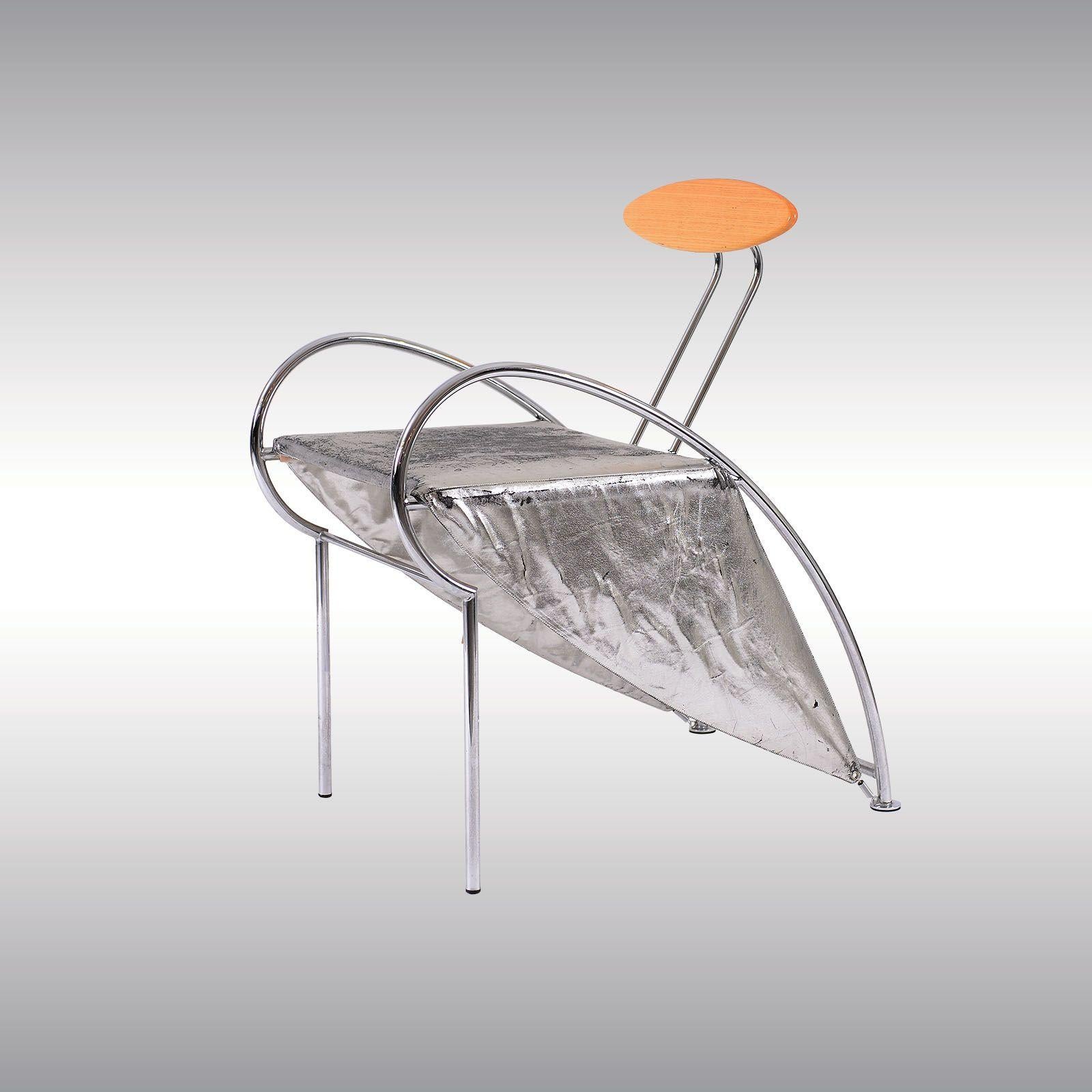 Fait main Fauteuil de design italien original Massimo Iosa Ghini 1987 Velox, 20ème siècle en vente