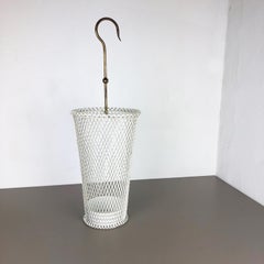 Original Matégot Style Metal Umbrella Stand, Mid-Century Modern, France, 1960s