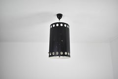 Ciondolo "Java" originale di Mathieu Matégot in lacca nera, anni '50