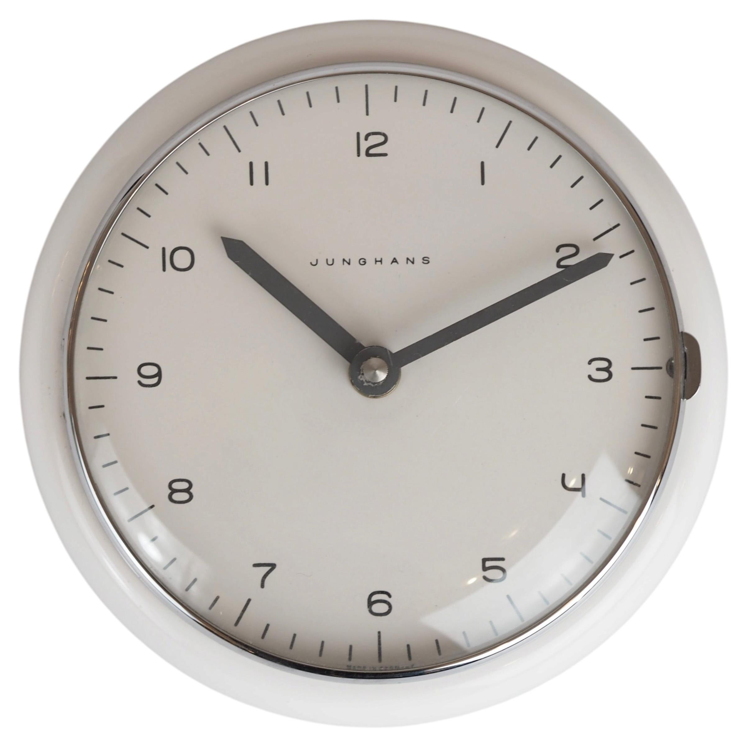Original Max Bill for Junghans Ceramic Kitchen Clock – 1950s Design Icon