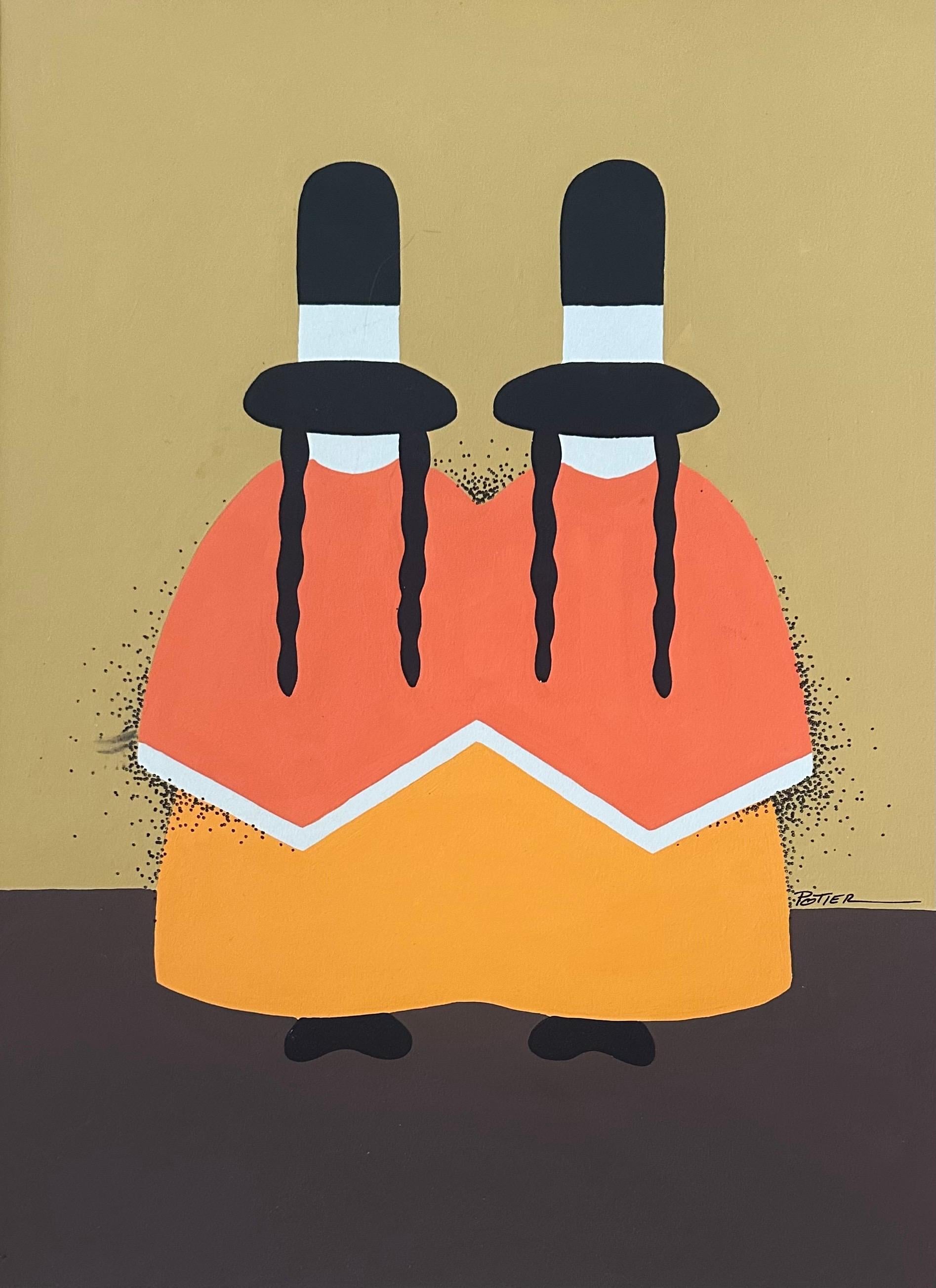 Original MCM Acryl auf Karton SW Gemälde 