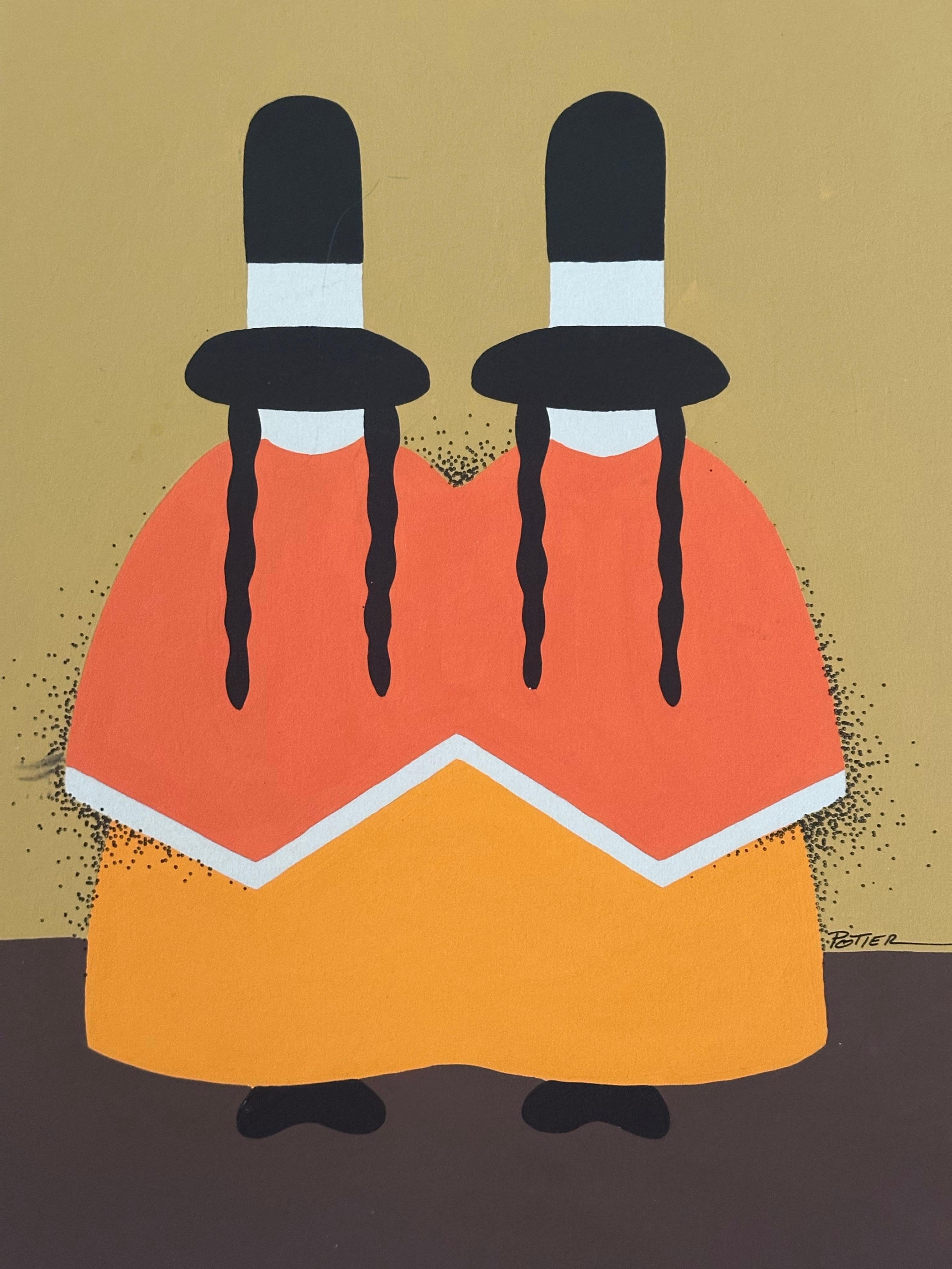 Original MCM Acryl auf Karton SW Gemälde 
