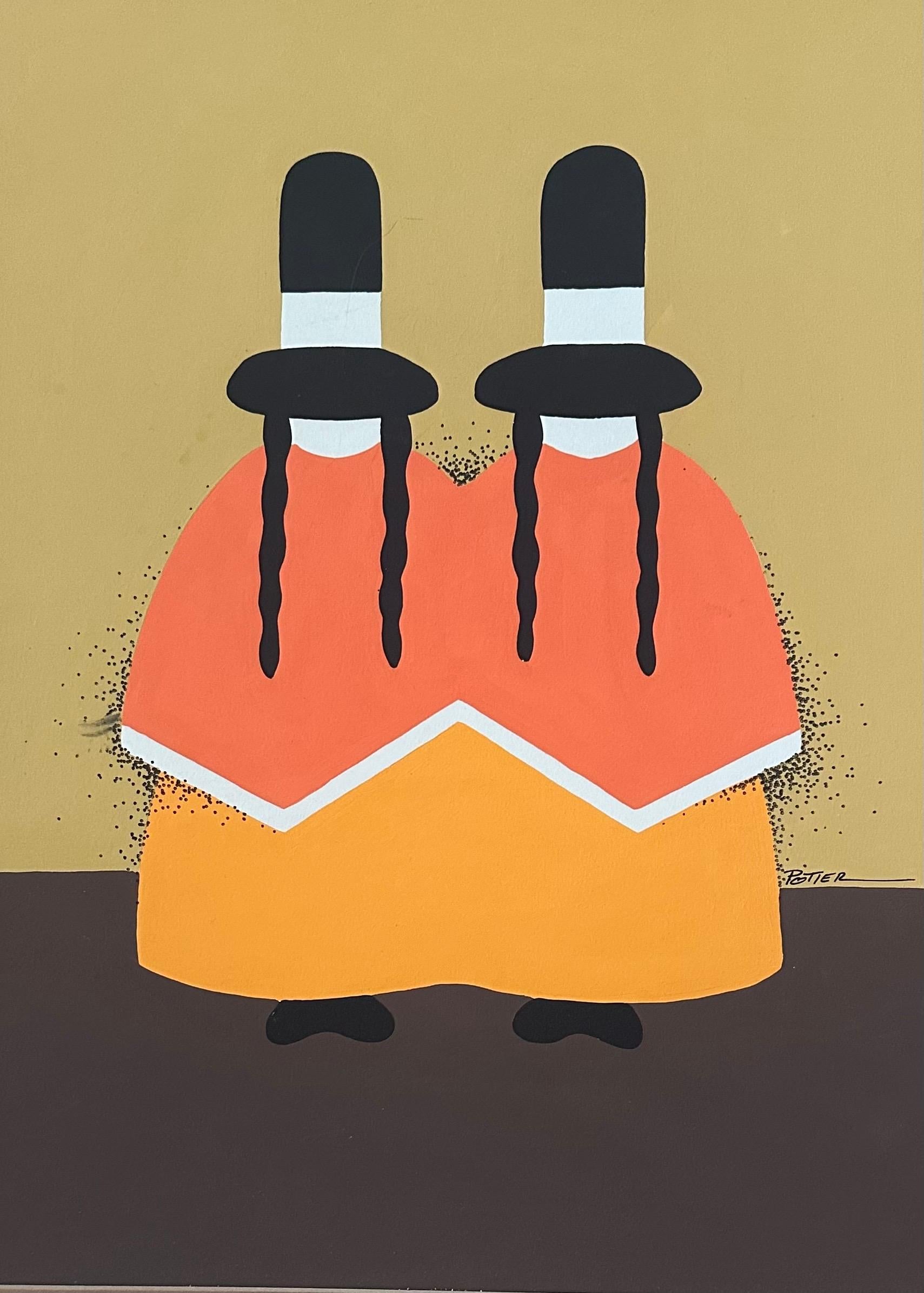 Original MCM Acryl auf Karton SW Gemälde 