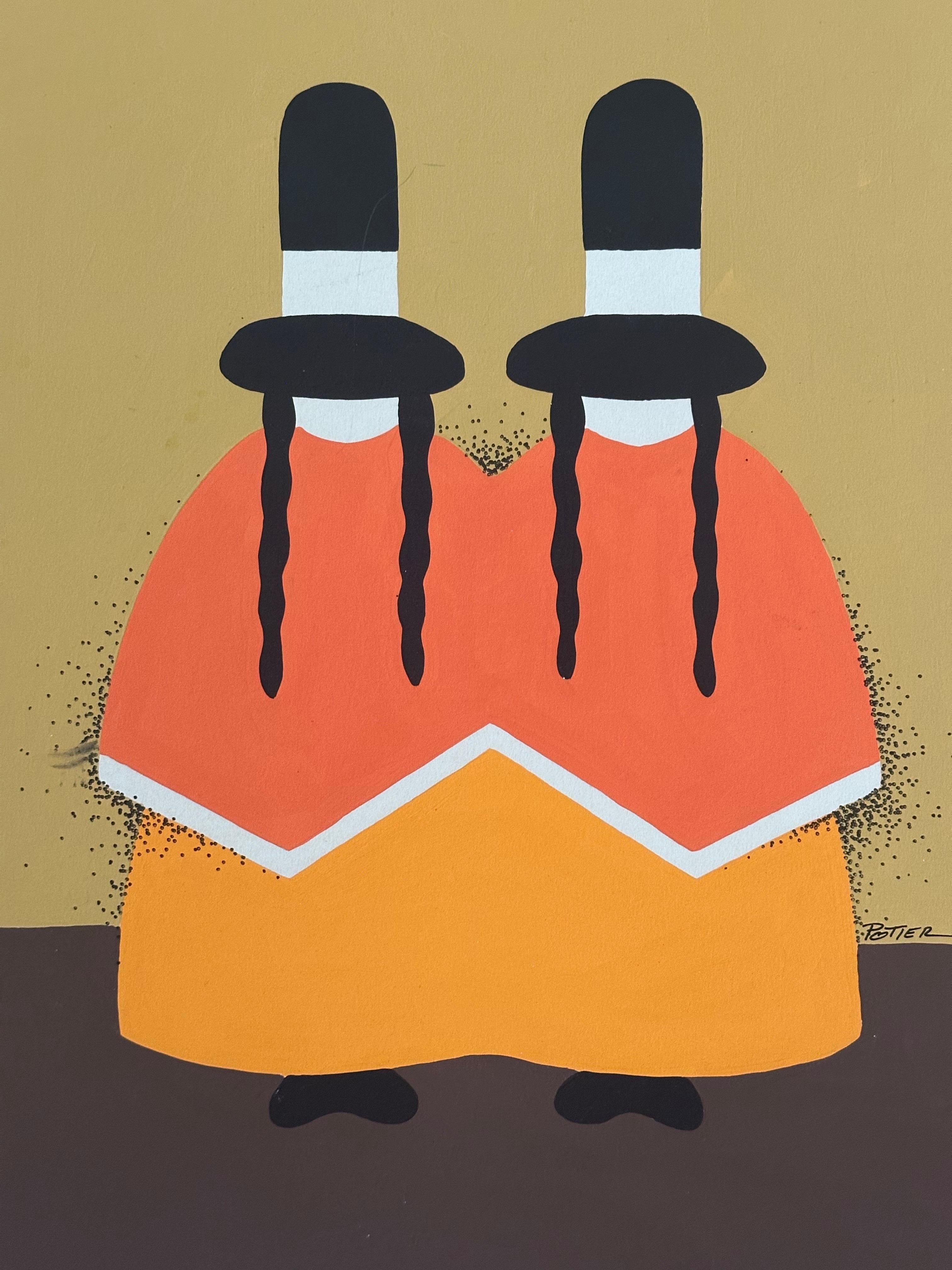 Original MCM Acryl auf Karton SW Gemälde 