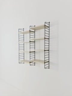 Sistema di scaffali in legno originale MCM, da Wood 1960