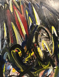 Óleo sobre tabla original de Merton Simpson