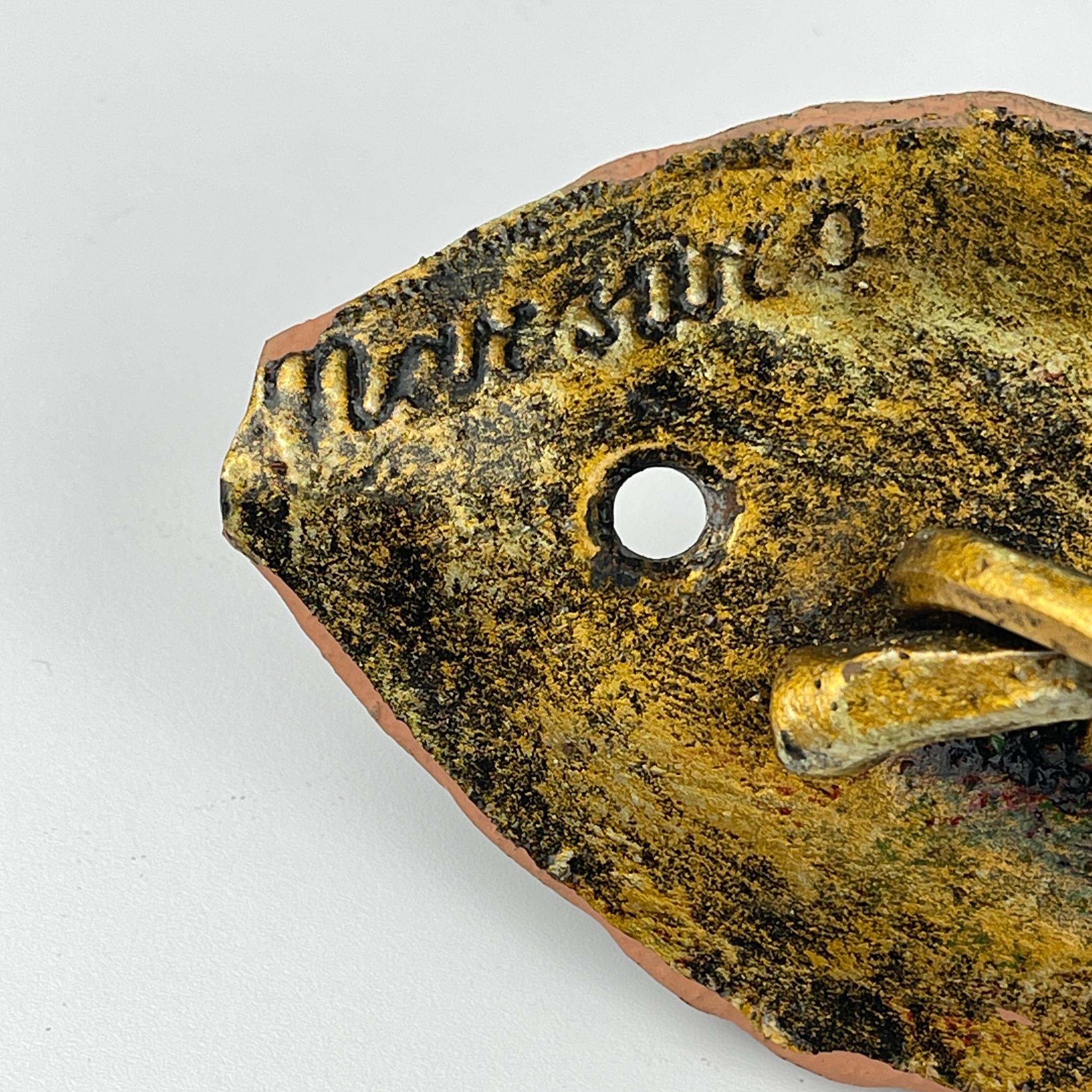 Original brutalistische Wandleuchte aus Metall von Salvino Marsura, Italien 1960er Jahre (20. Jahrhundert) im Angebot