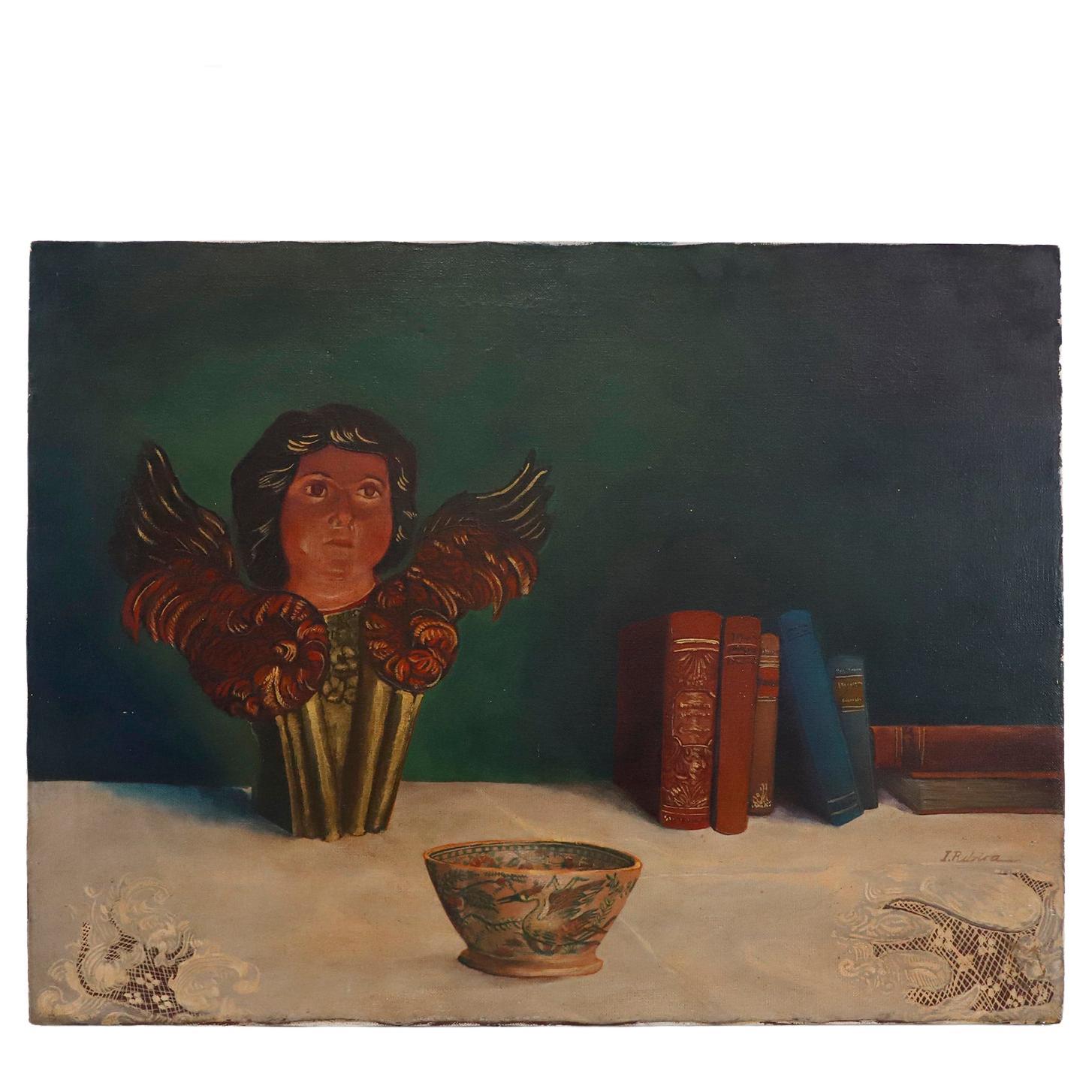 Original Mexican Oil on Canvas by Ismael Rivera