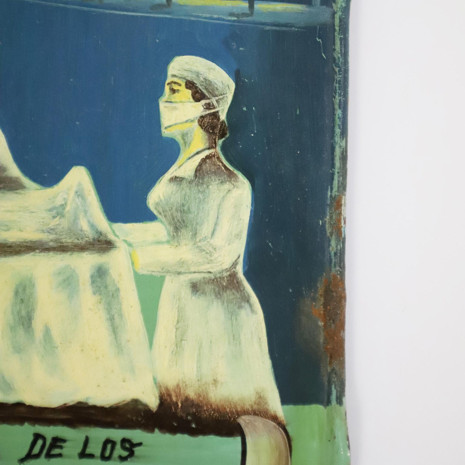 Mid-20th Century Original Mexican Retablo 