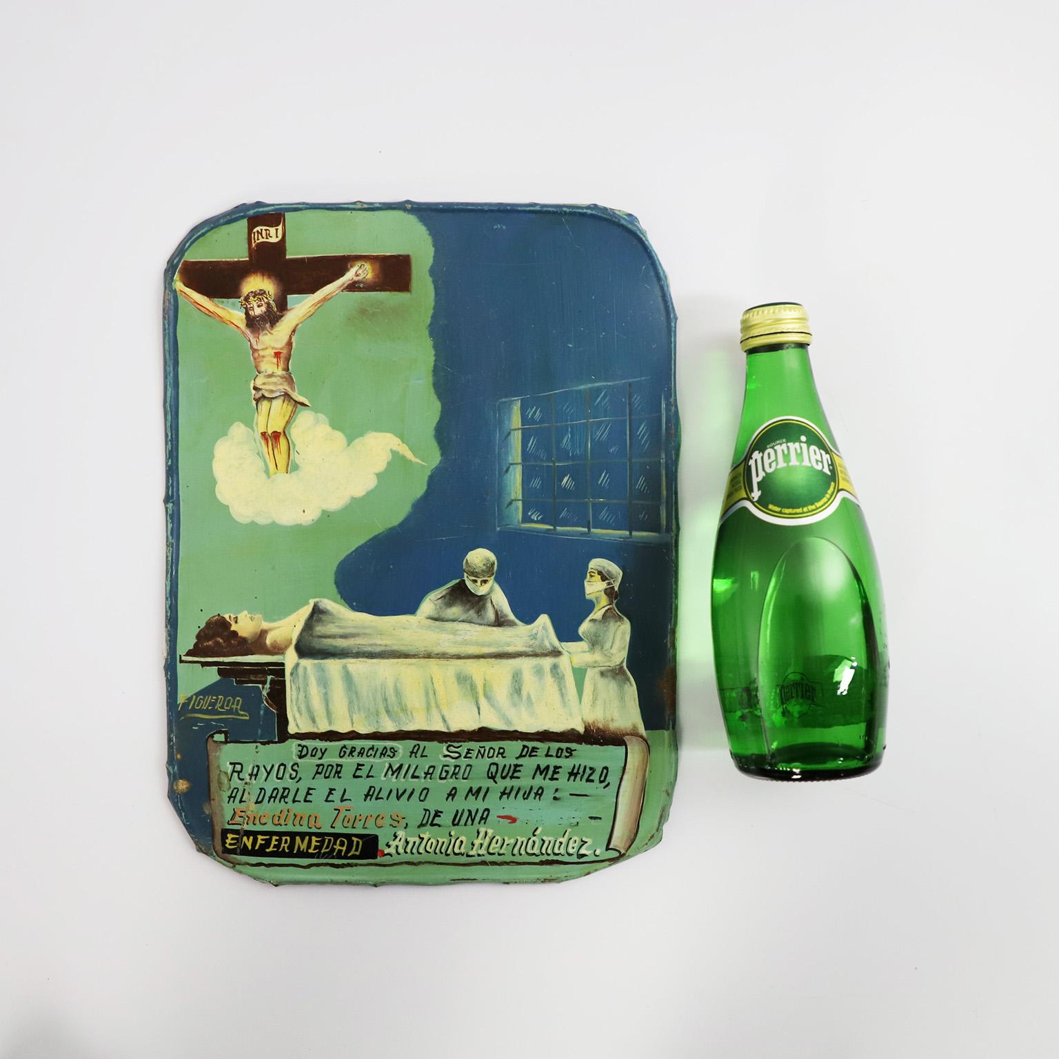 Metal Original Mexican Retablo 