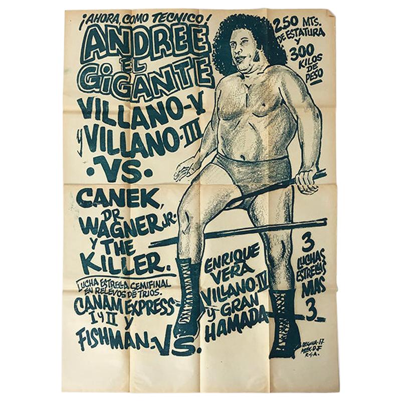 Original Mexican Wrestling Poster "André the Giant"