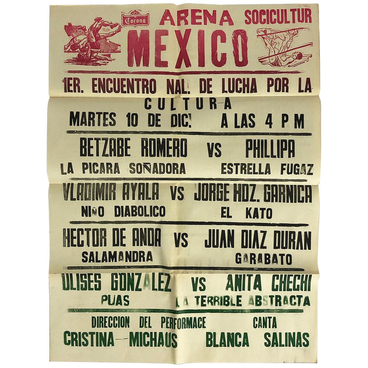 Original Mexican Wrestling Poster