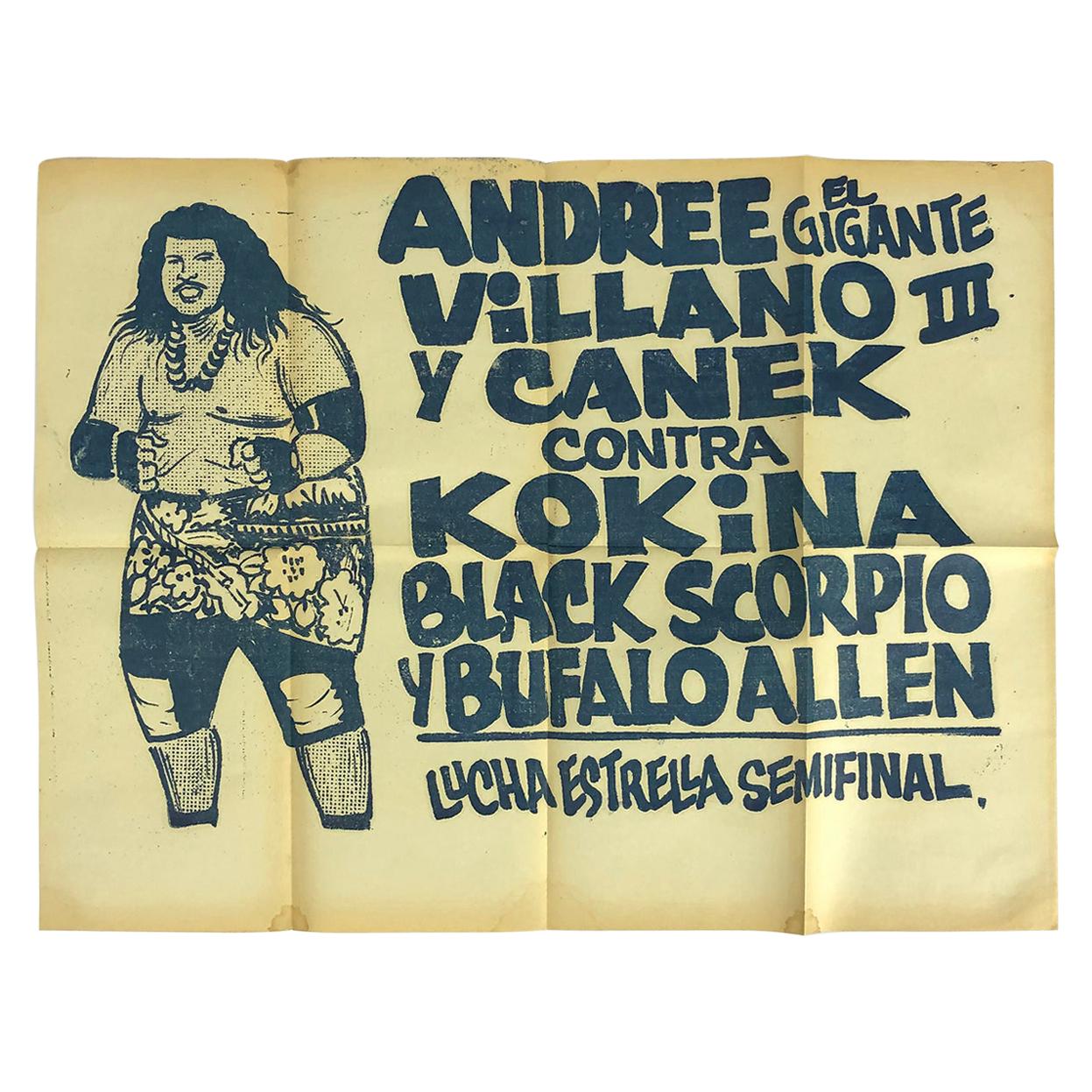 Original Mexican Wrestling Poster "Kokina"