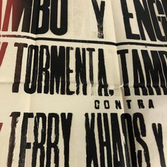 Original Mexican Wrestling Poster "Rambo"